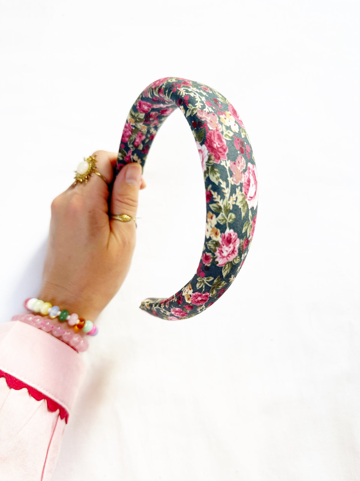 Classic Headband in ditsy rose