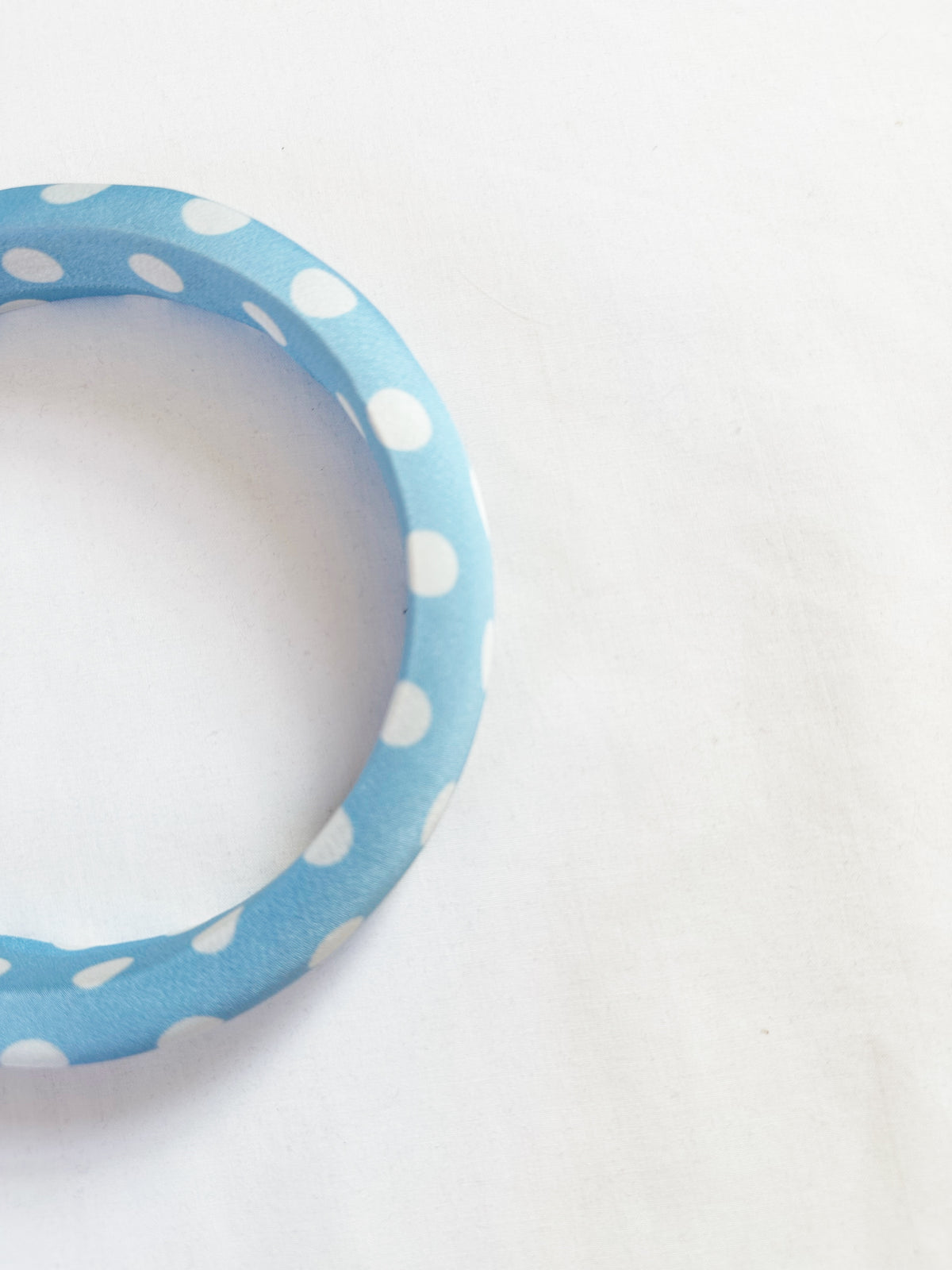 Classic Headband in blue polka dot