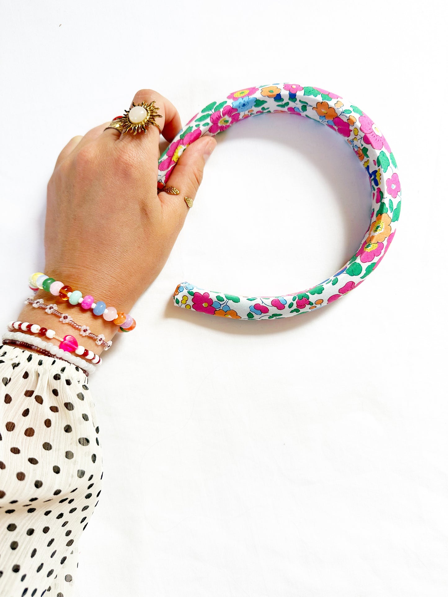 Classic Headband in Liberty Betsy pink floral