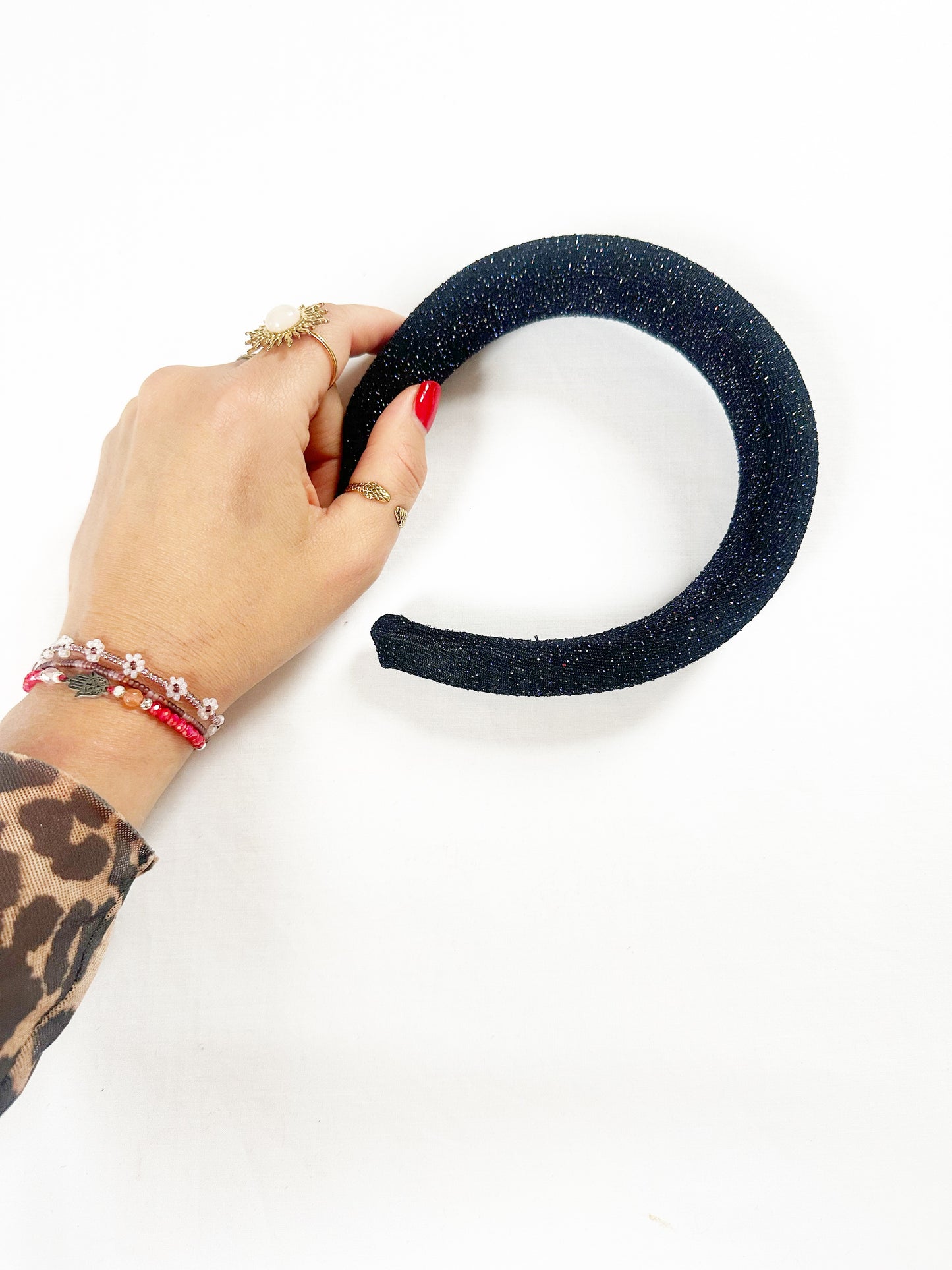 Classic Headband in sparkly blue