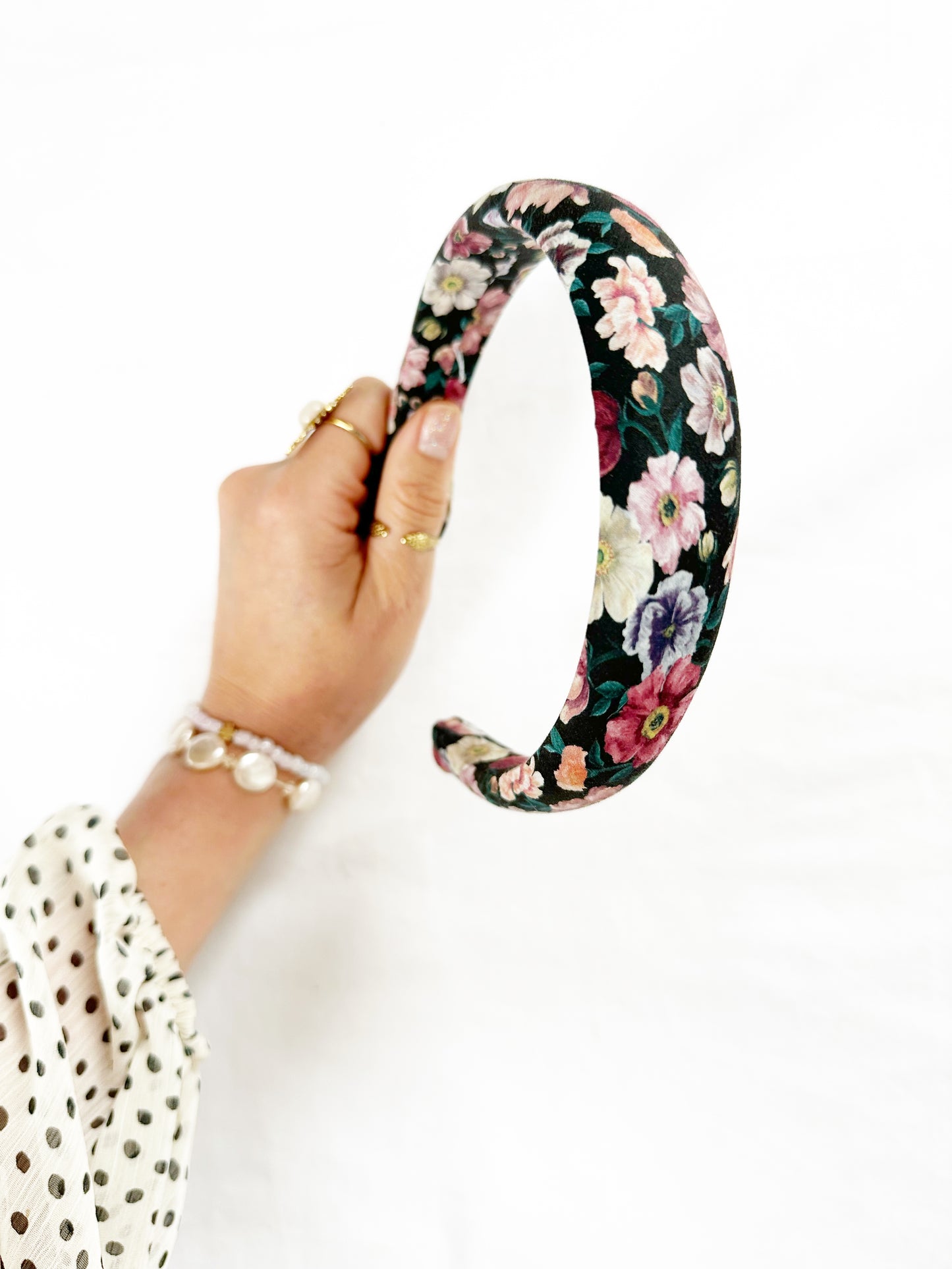 Liberty Classic Headband in rose print