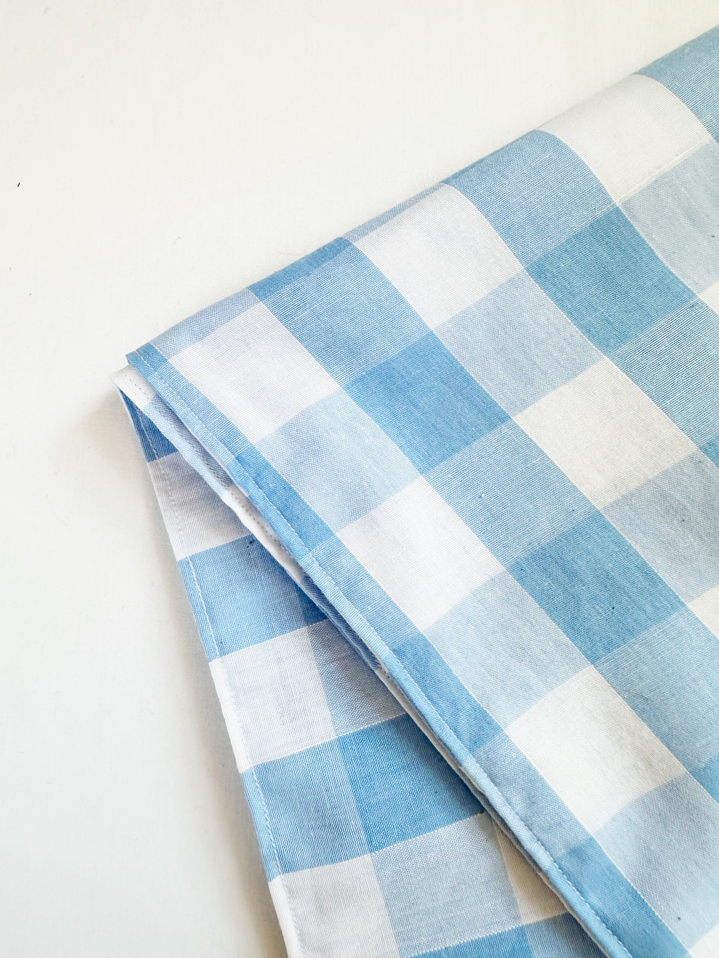 Bandana & neck scarf in blue white gingham