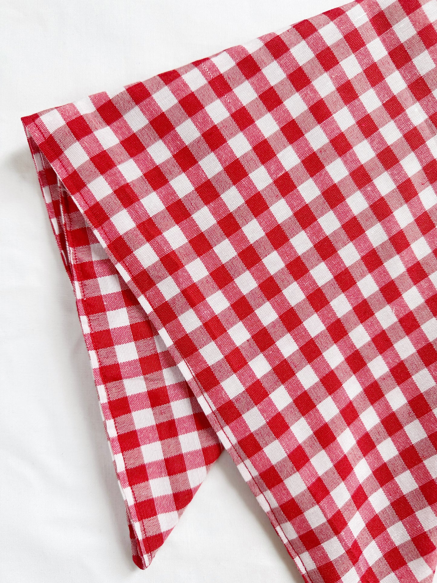 Bandana & neck scarf in red gingham