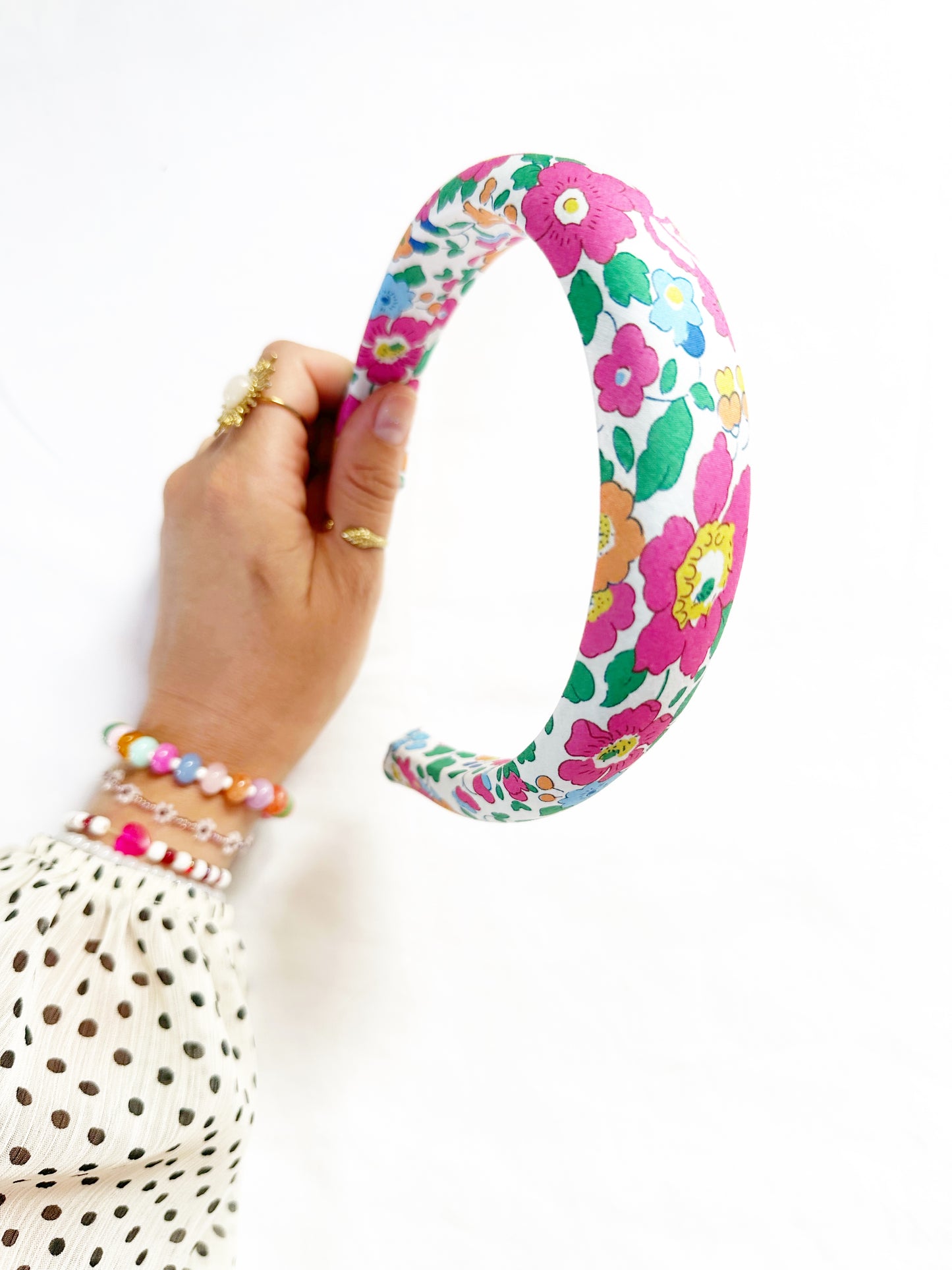 Classic Headband in Liberty Betsy pink floral
