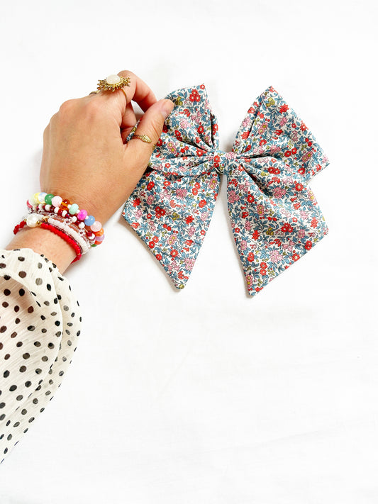 Beau hair bow in Sophia floral