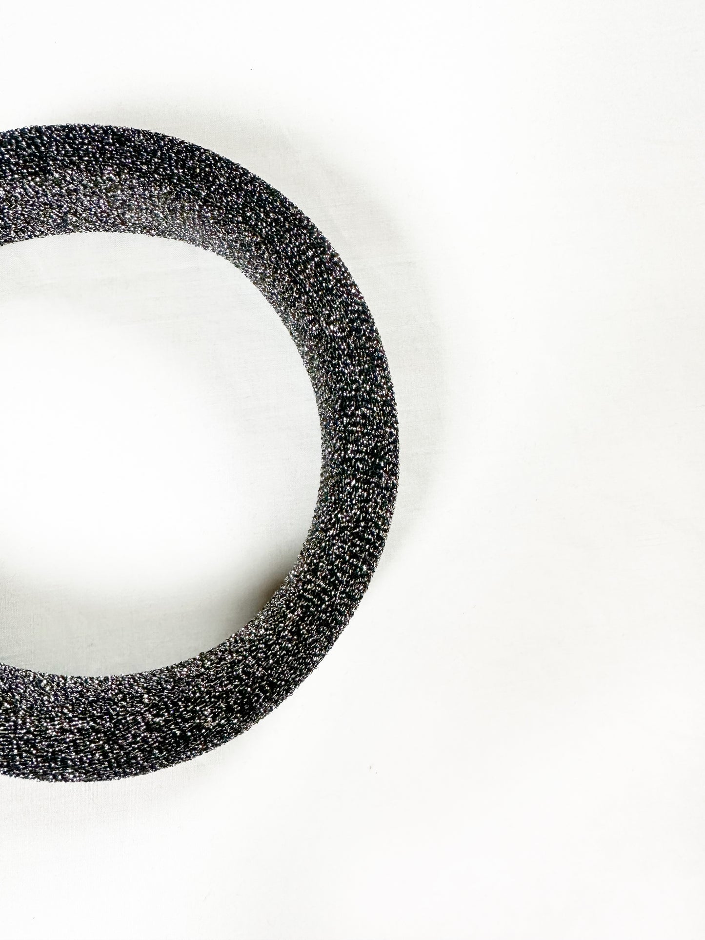 Classic Headband in silver glitter