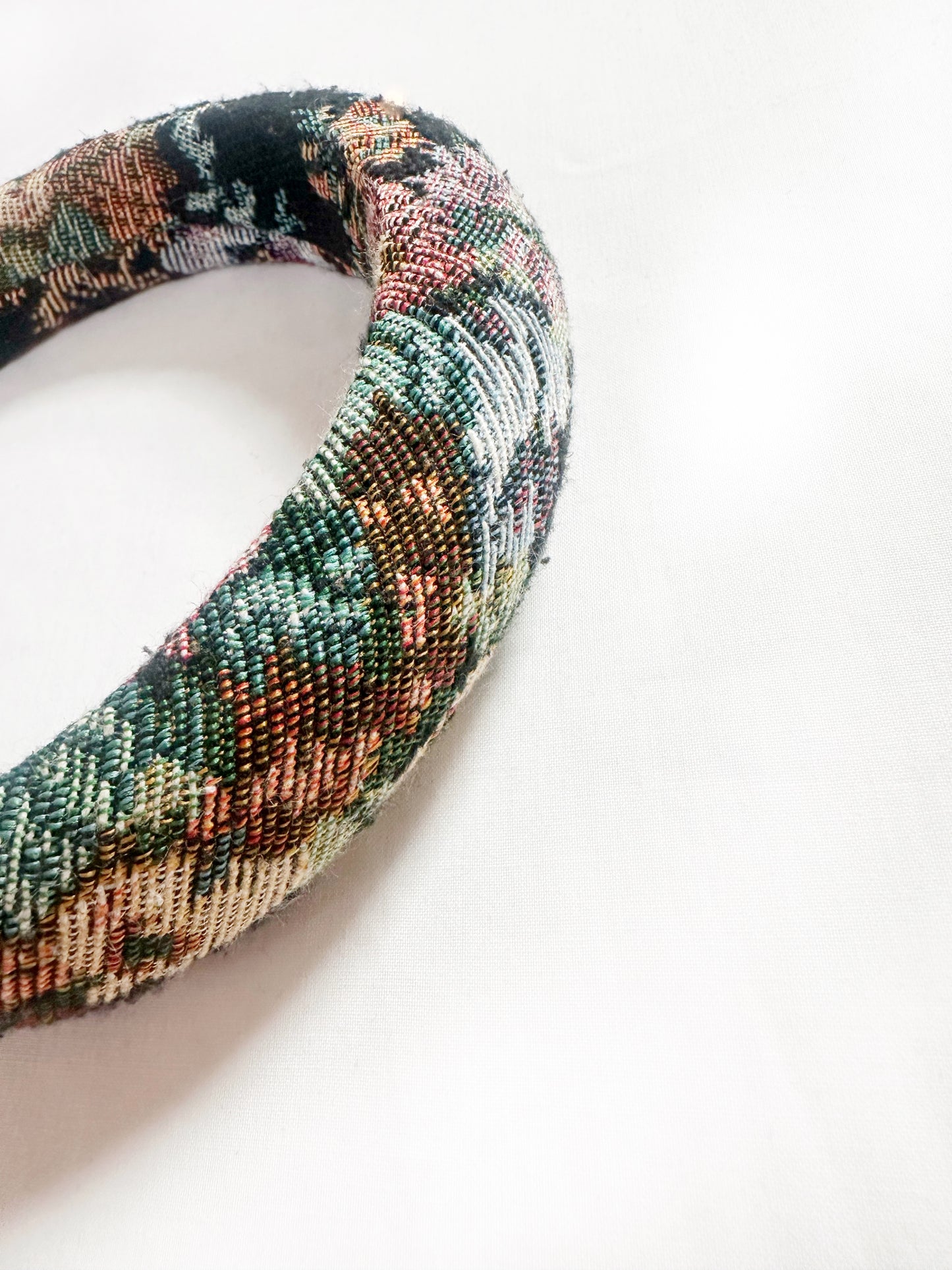 Padded Headband in floral tapestry