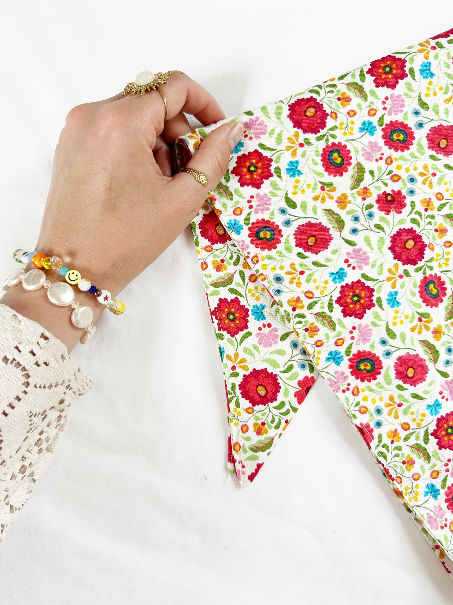 Bandana & neck scarf in multicolour floral