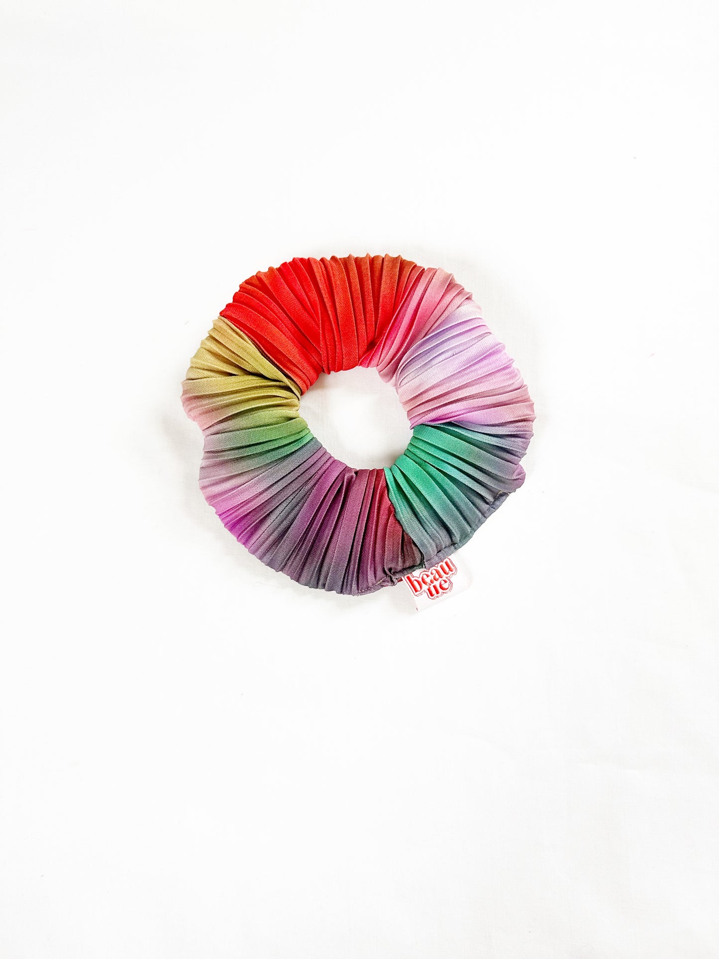 OG scrunchie in multicolour plisse