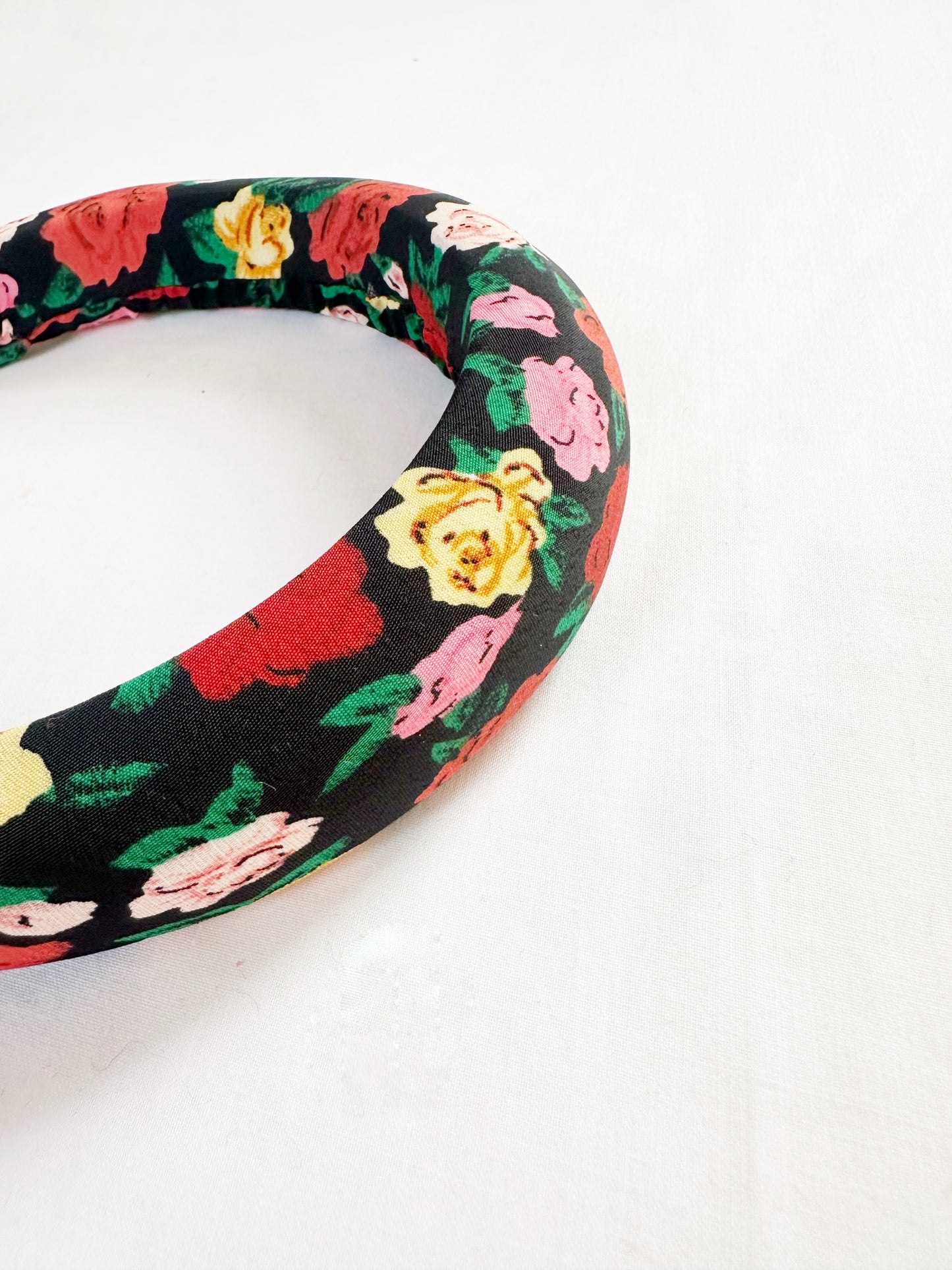 Padded Headband in rose print