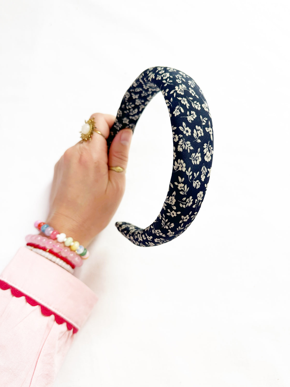 Classic Headband in vintage navy floral