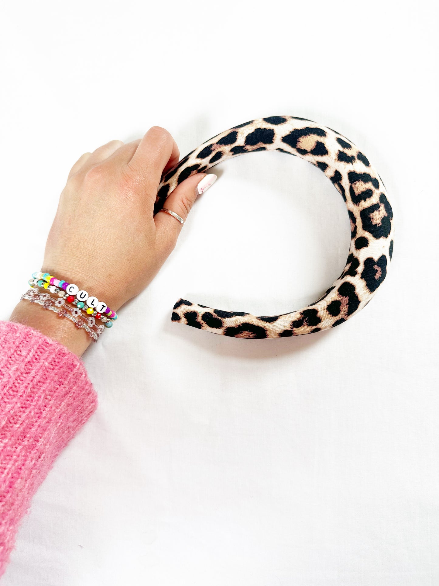 Padded Headband in Leopard Print