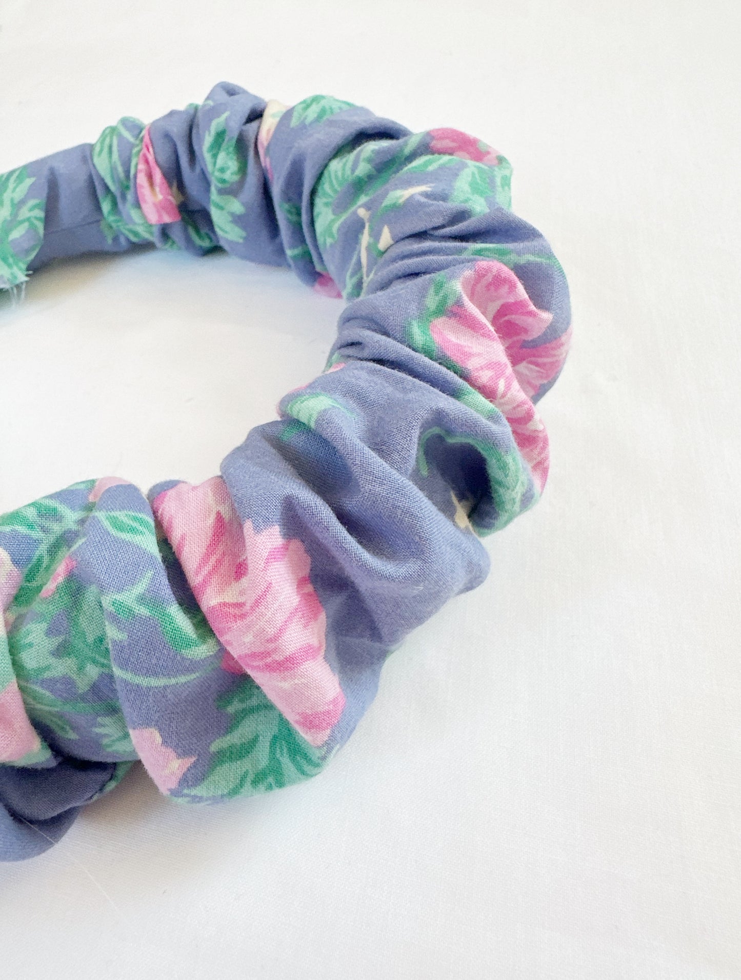 Ruffle Headband in Laura Ashley floral cotton.