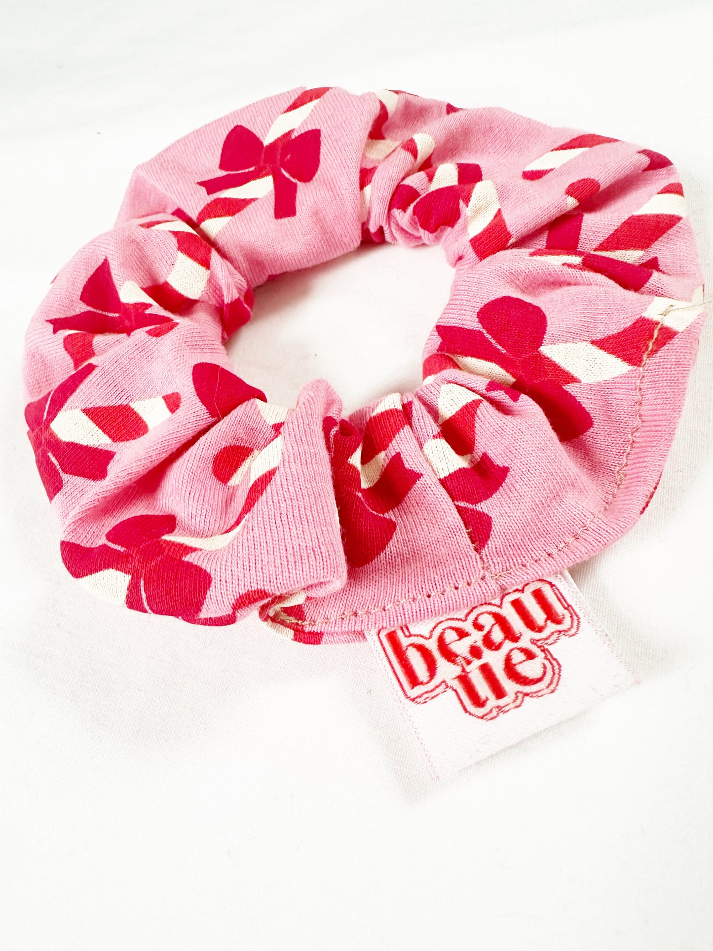 Mini scrunchie in candy cane