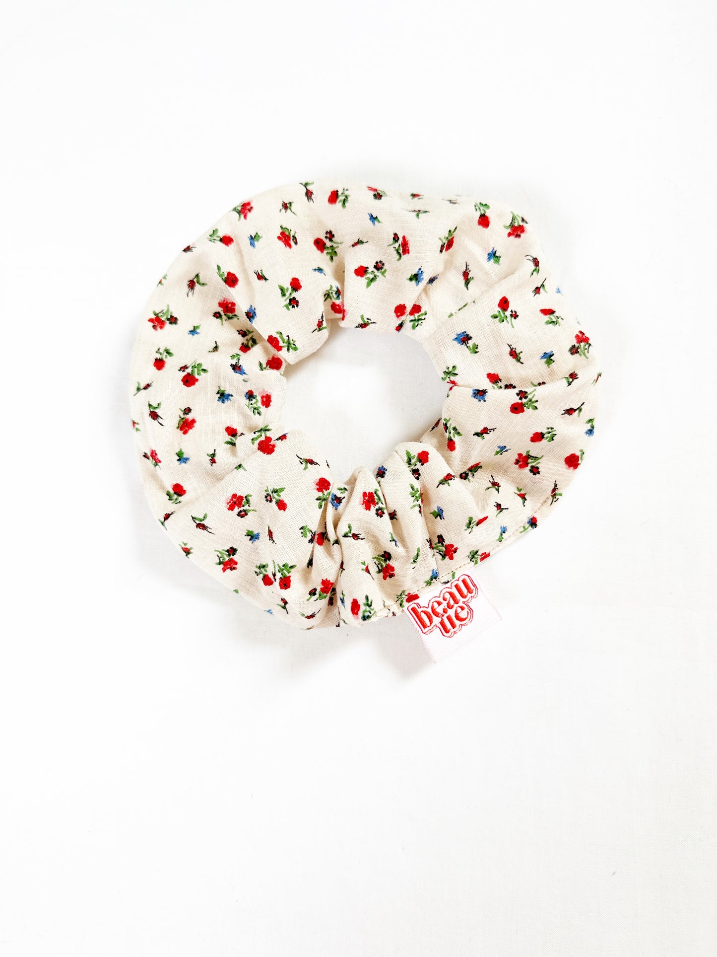 OG scrunchie in rose print