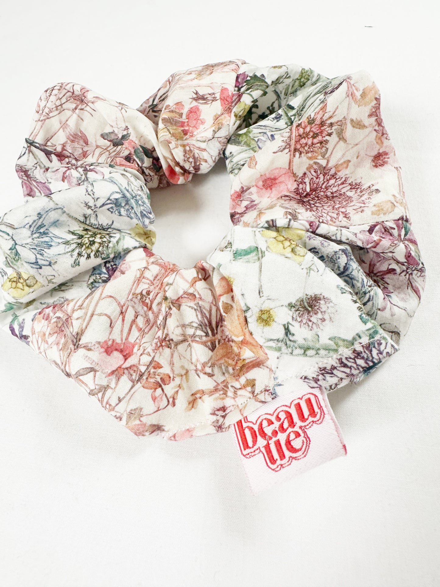 Liberty OG (regular) scrunchie in wildflower patchwork