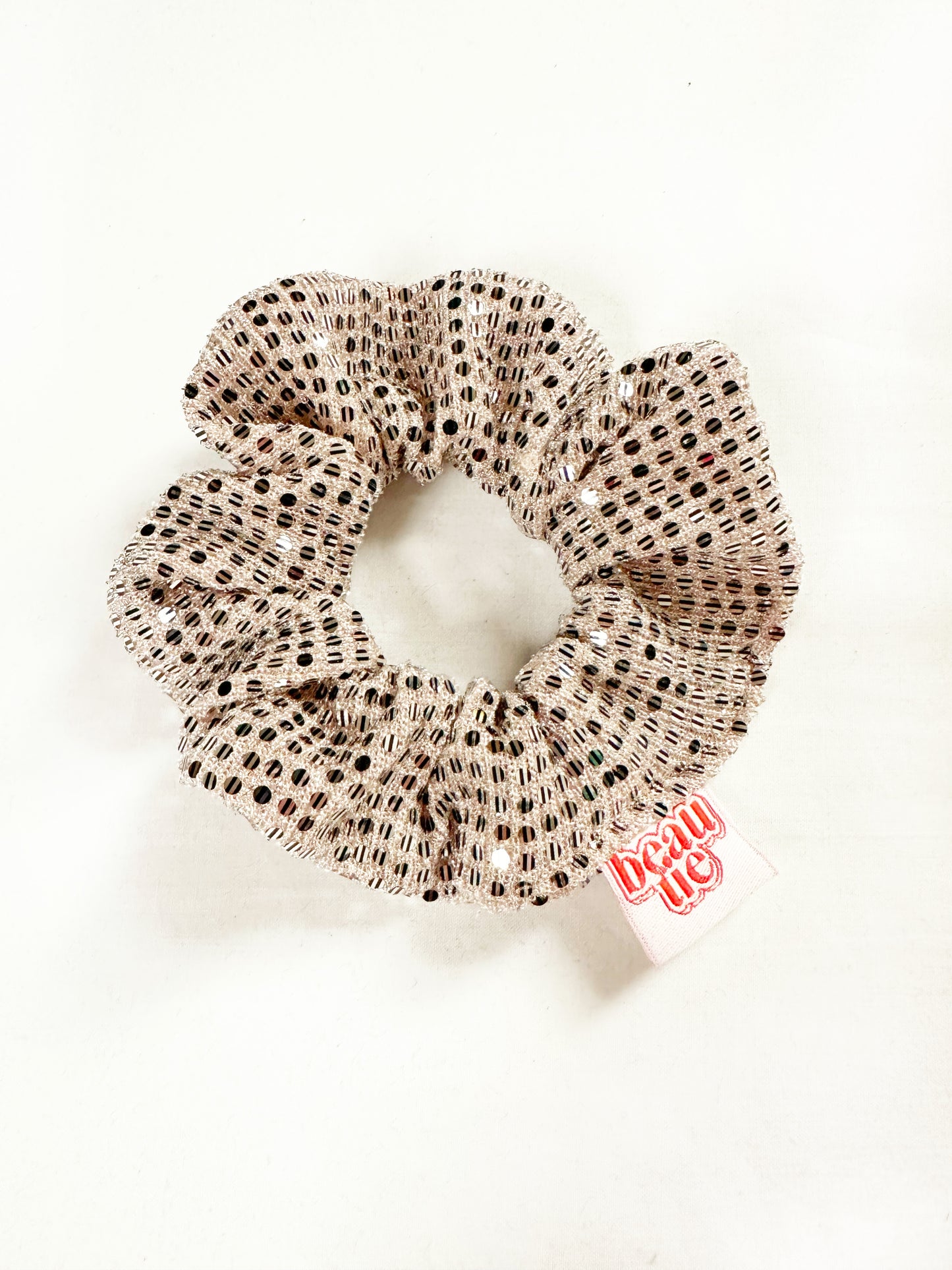 Mini discoball scrunchie