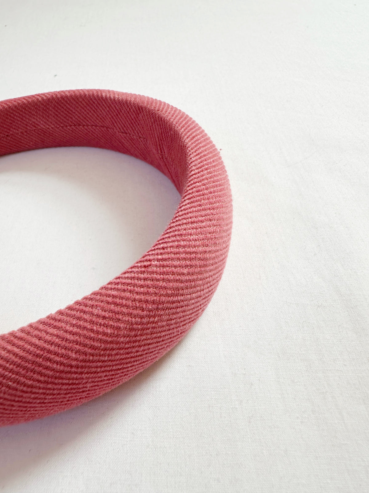 Classic Headband in deep pink cord