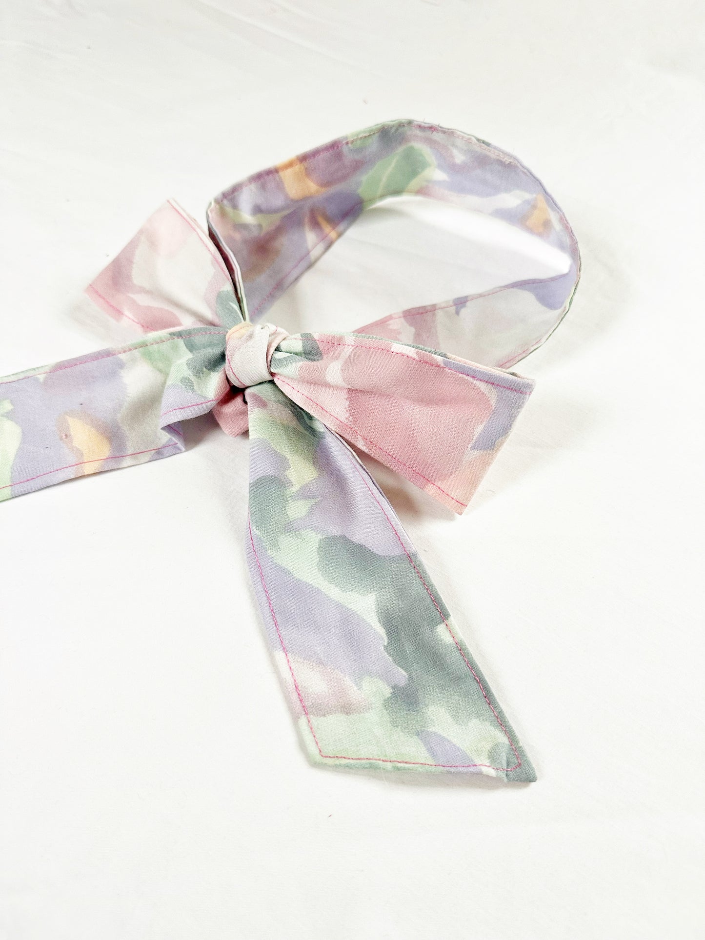 VersaTie hair & neck tie in vintage pastel cotton