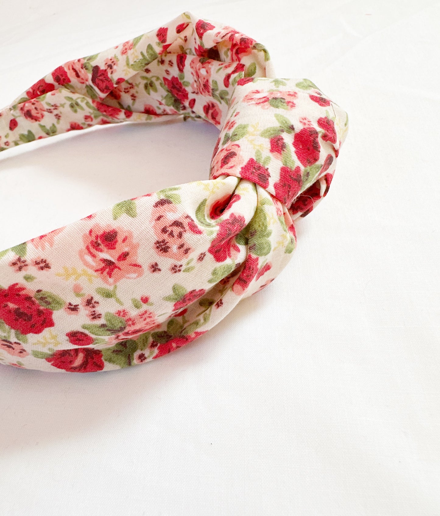 Knotted Headband in rose print