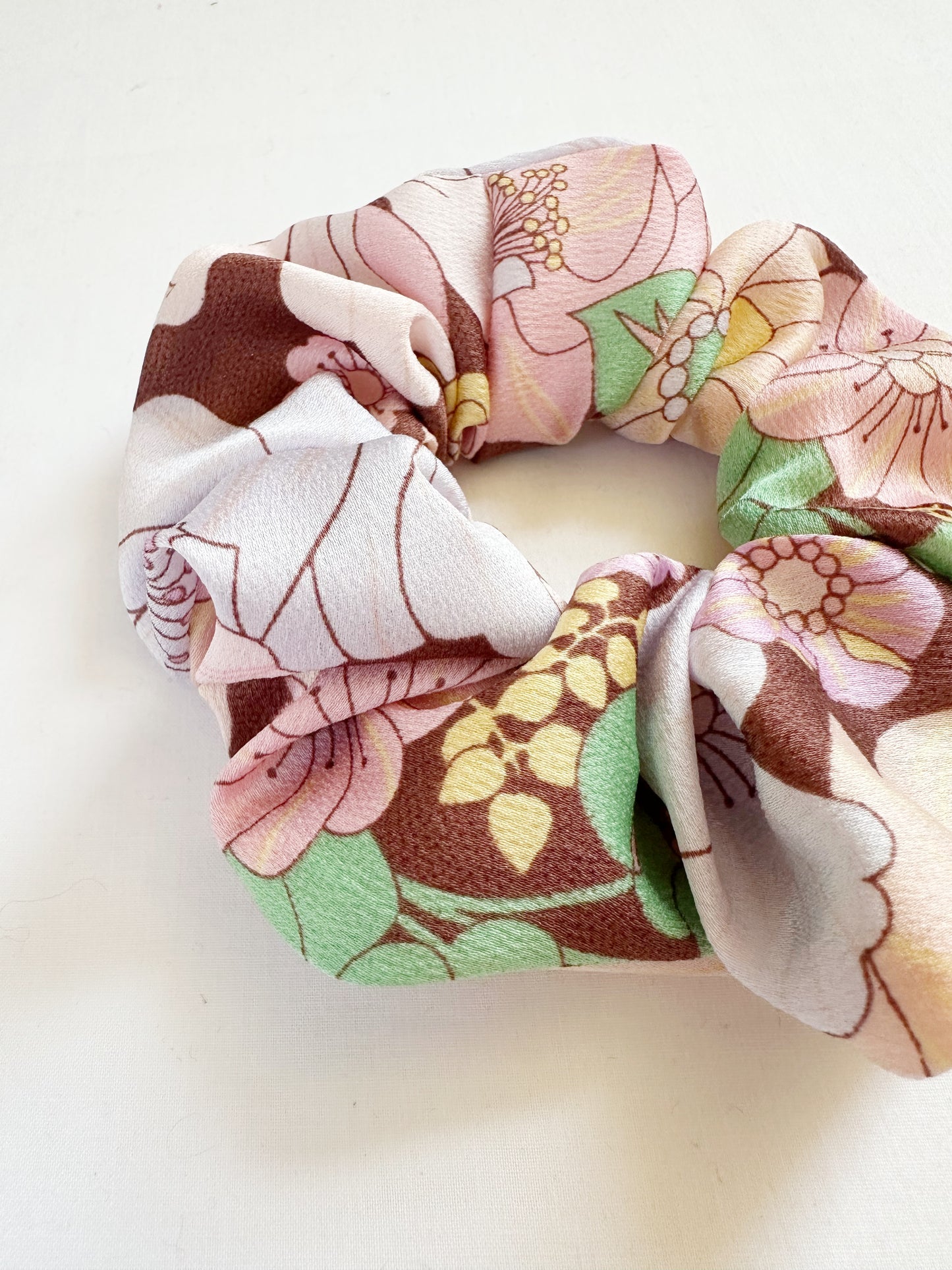 OG scrunchie in silky floral