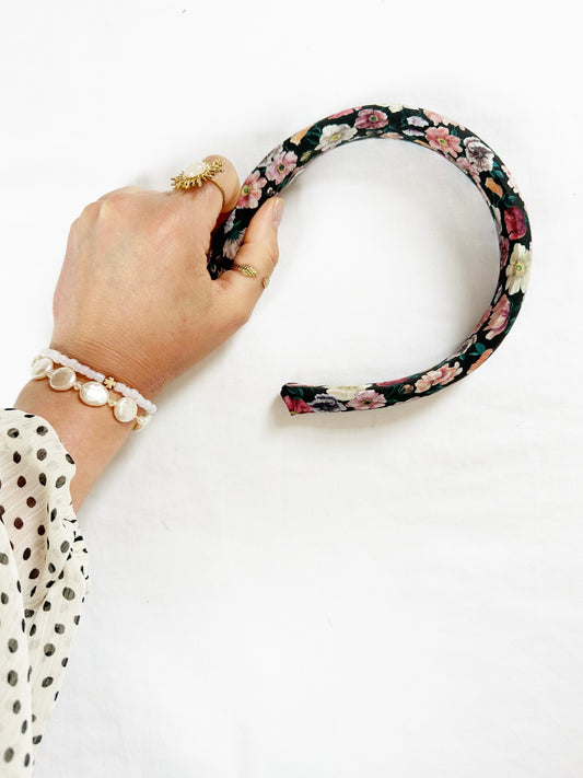 Liberty Classic Headband in rose print