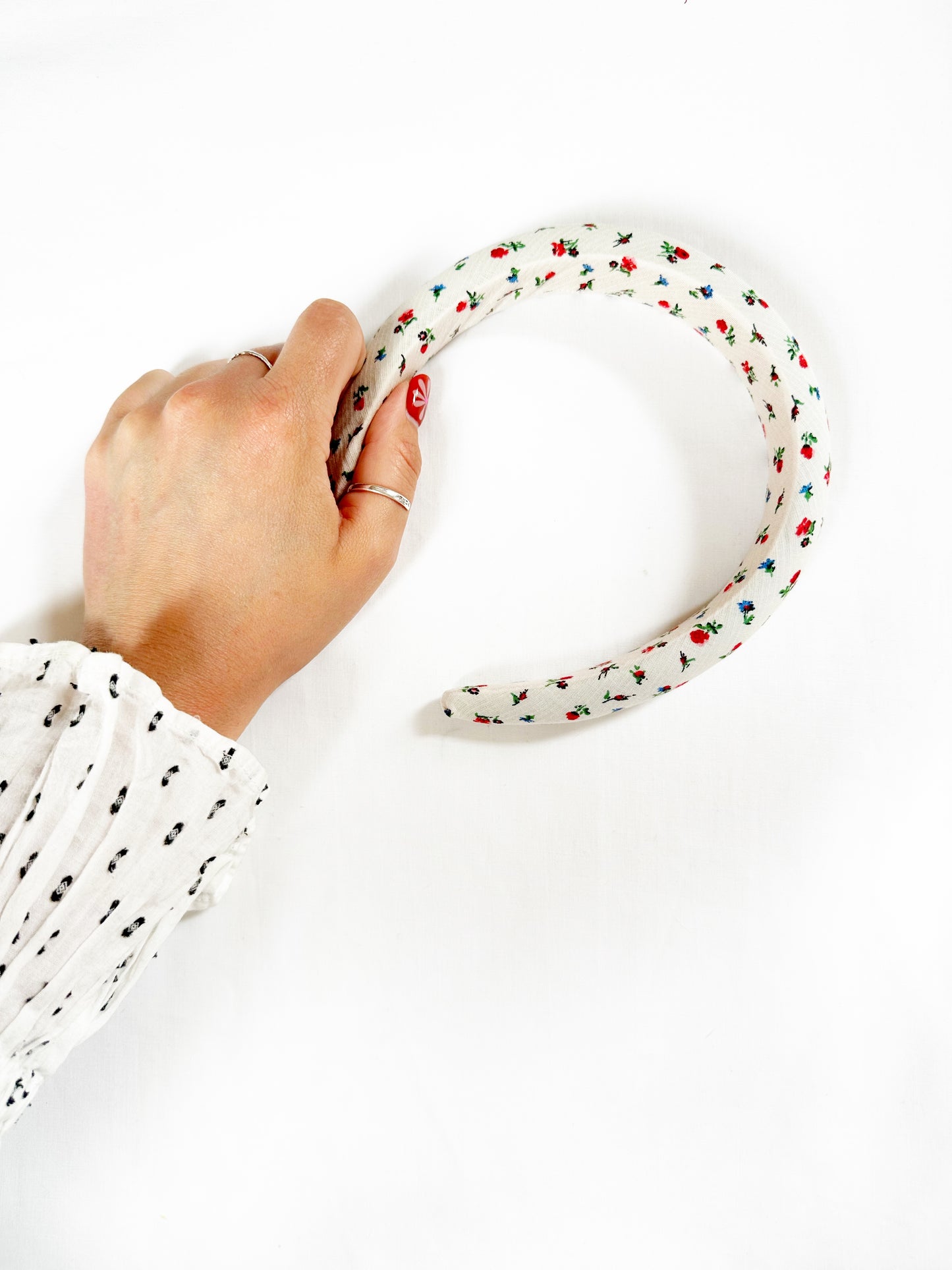 Classic Headband in rose print