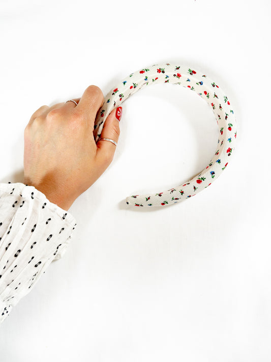 Classic Headband in rose print
