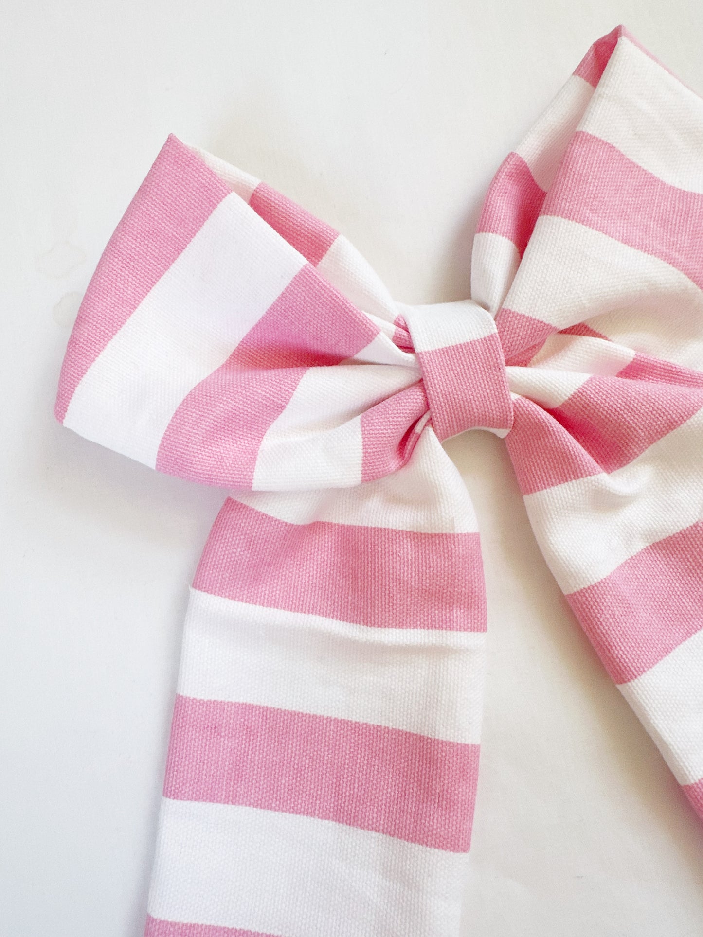 POWER Hair Bow in Penny candy stripe