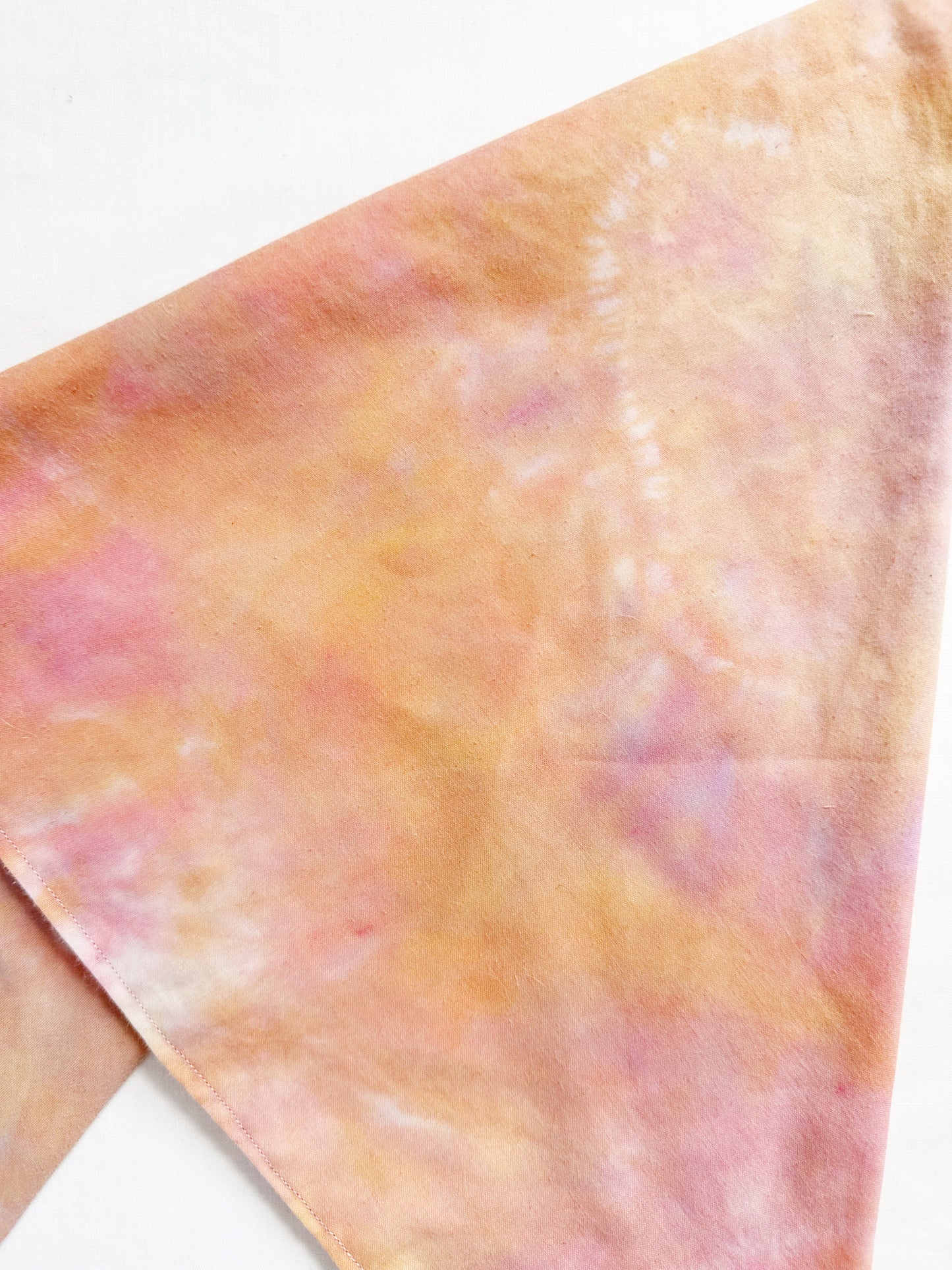 Bandana & neck scarf in sunset tie dye