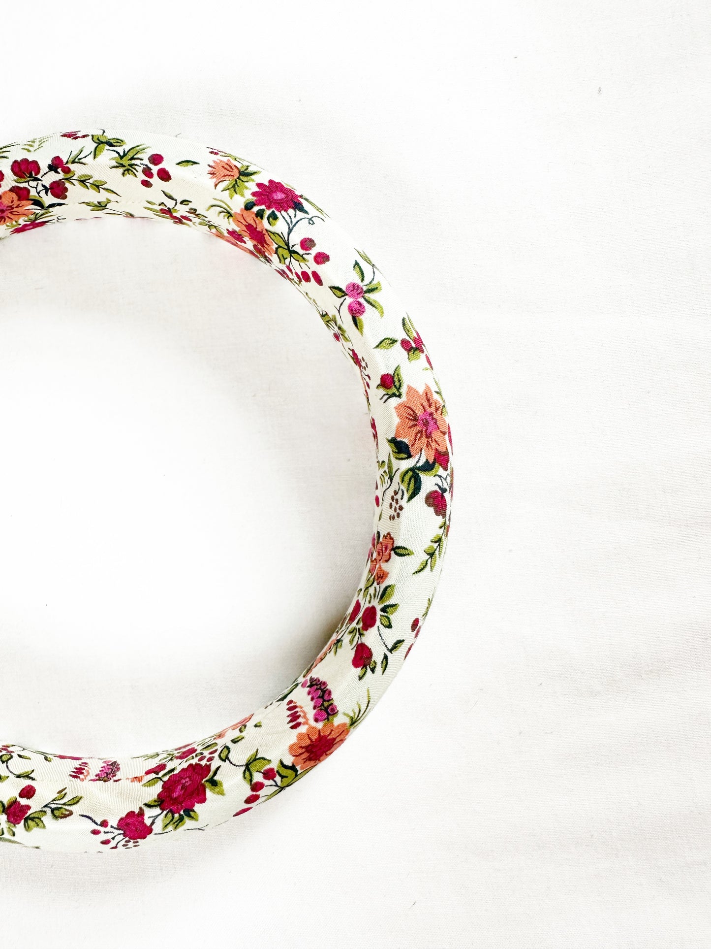 Liberty Classic Headband in pink and green floral