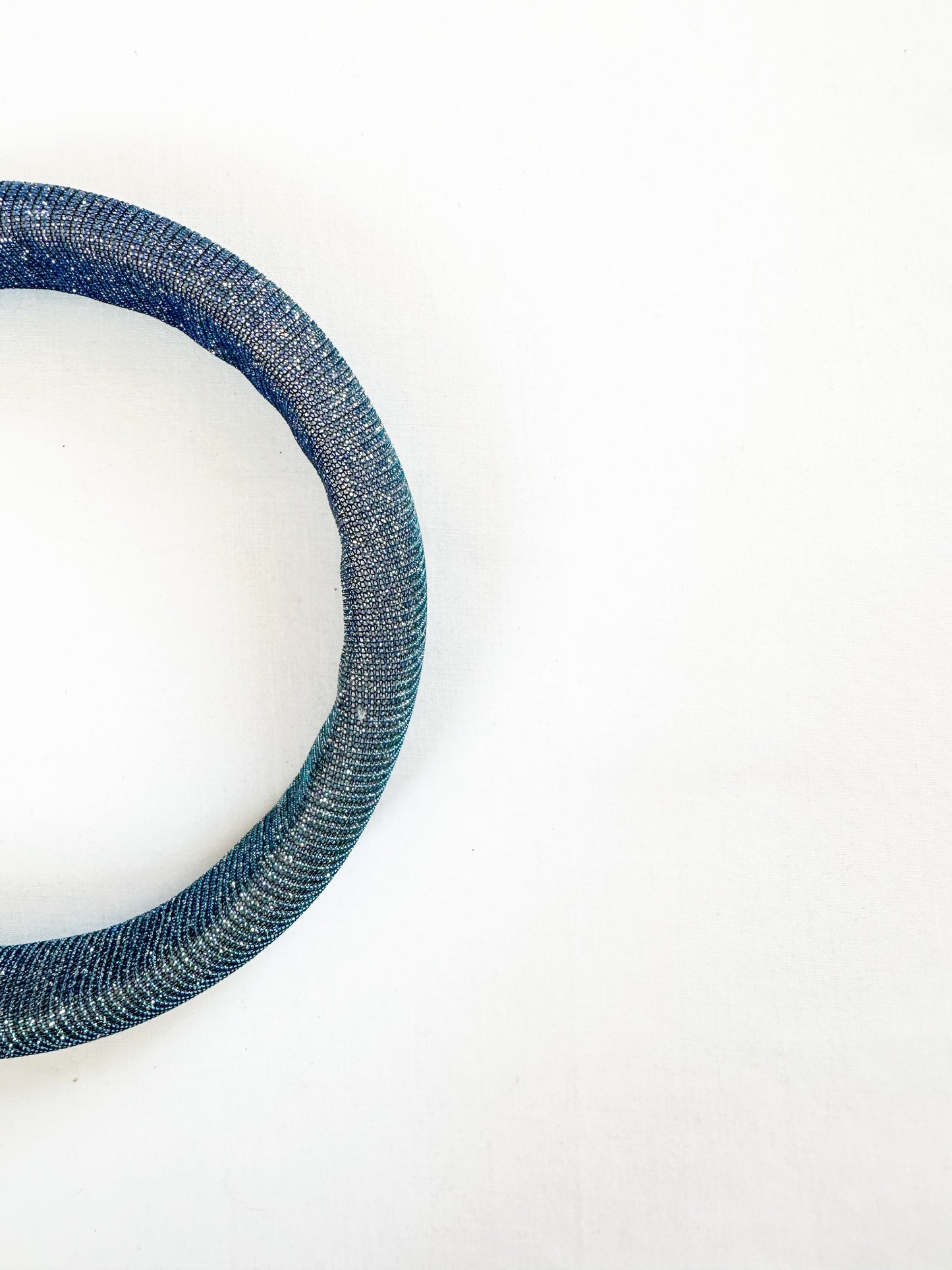 Classic Headband in blue glitter