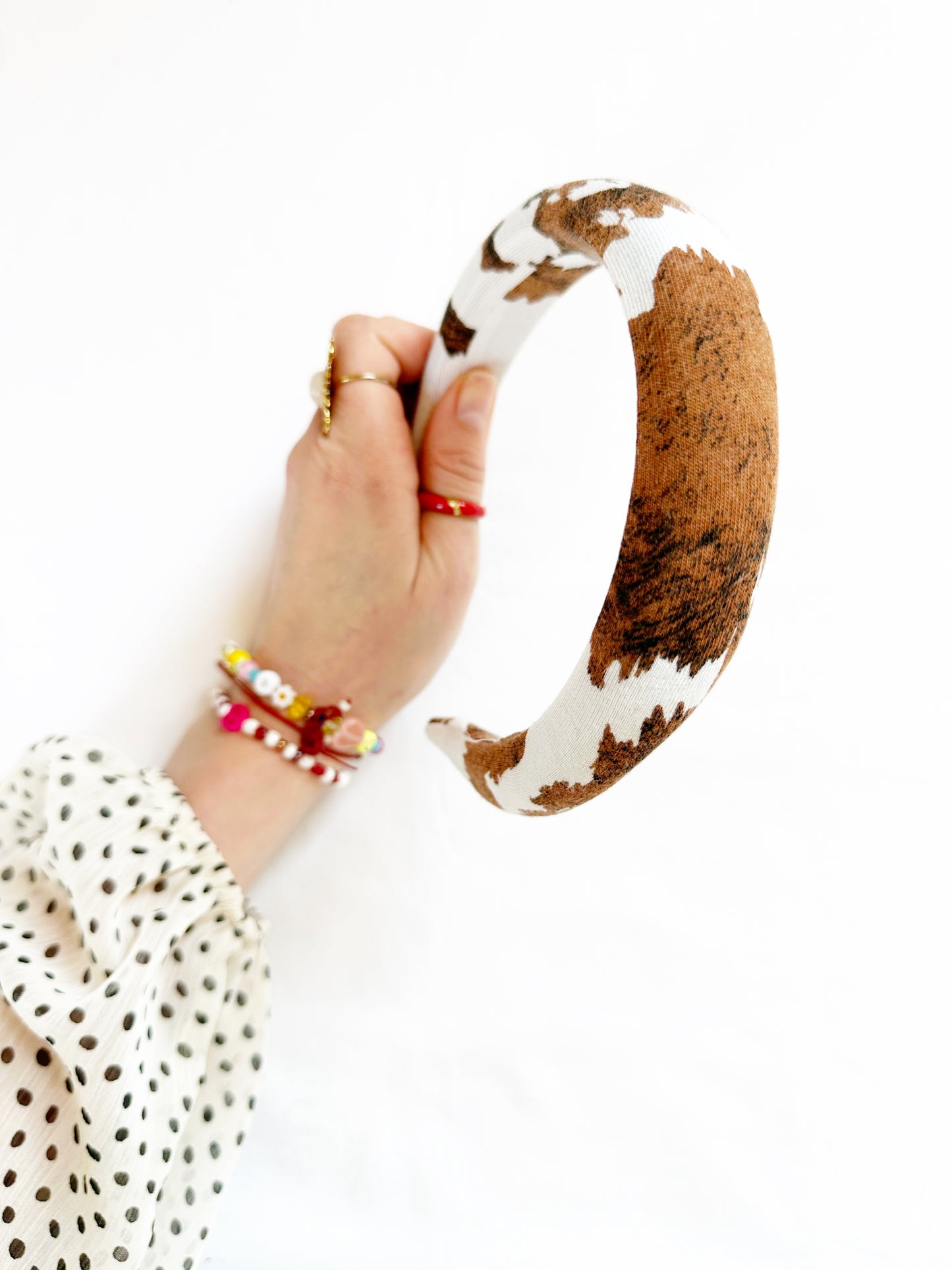 Classic Headband in cow print