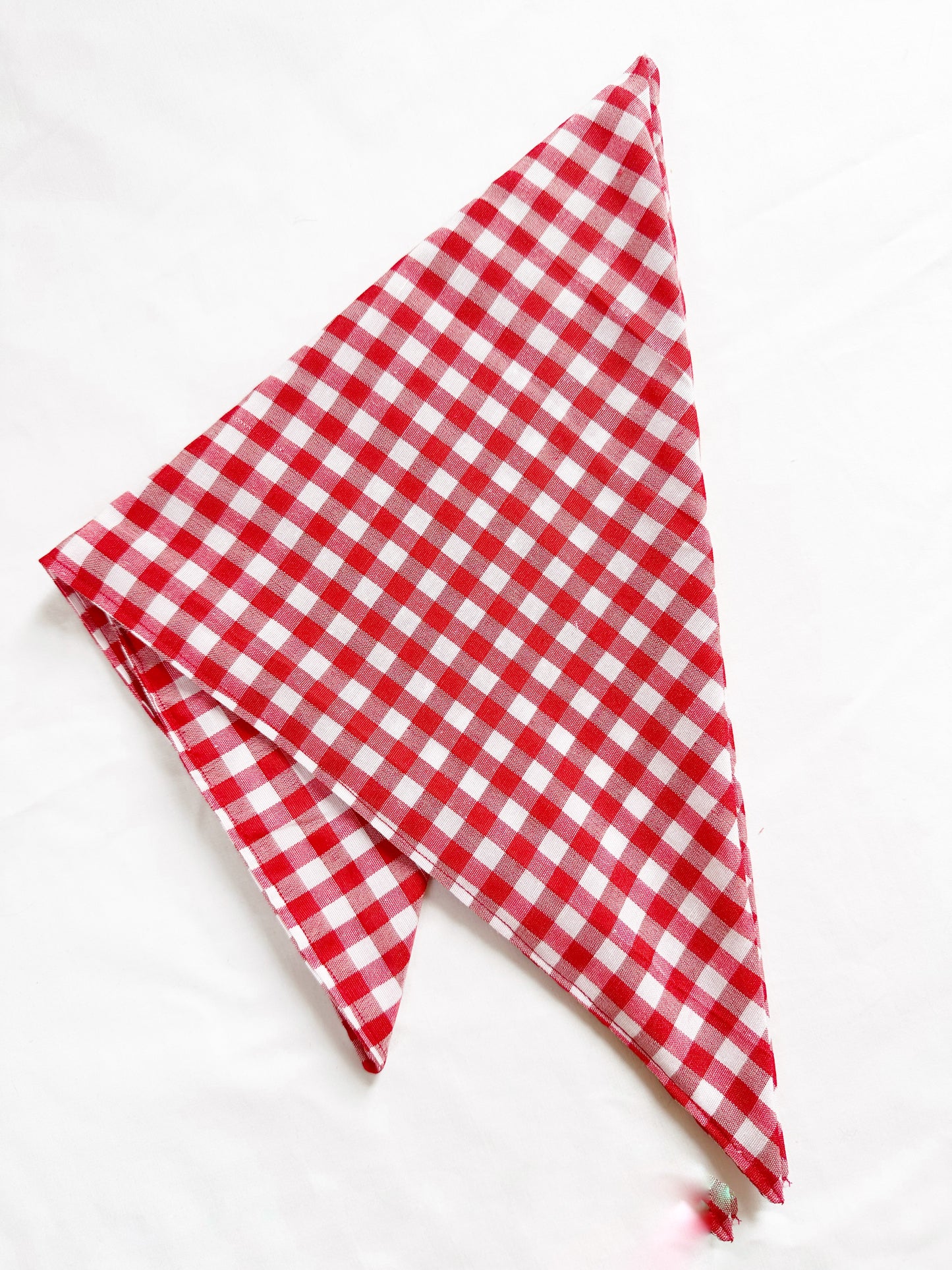 Bandana & neck scarf in red gingham