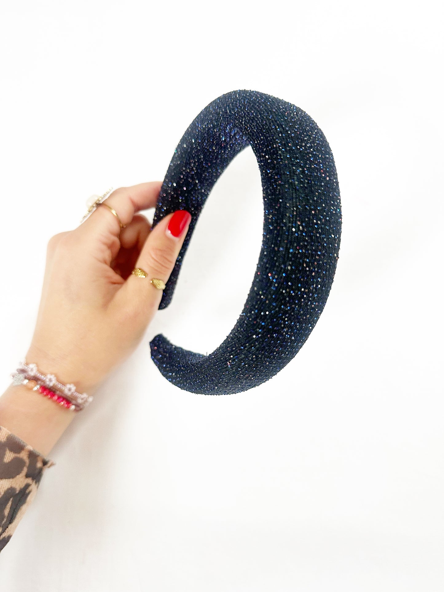 Classic Headband in sparkly blue
