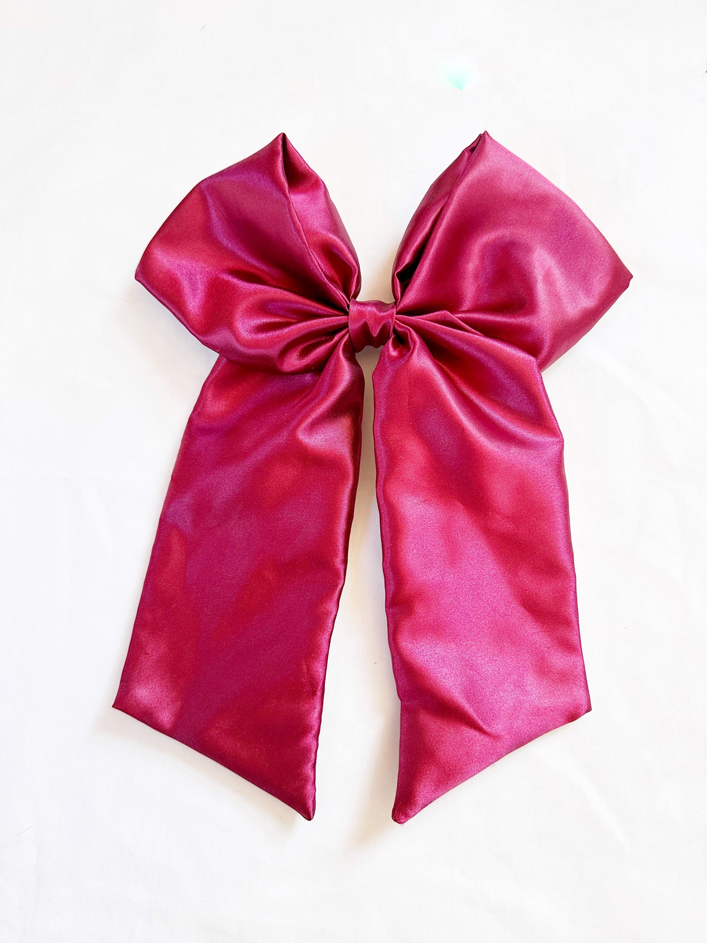 POWER Hair Bow in Merlot silk