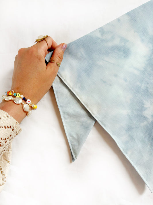 Bandana & neck scarf in blue skies