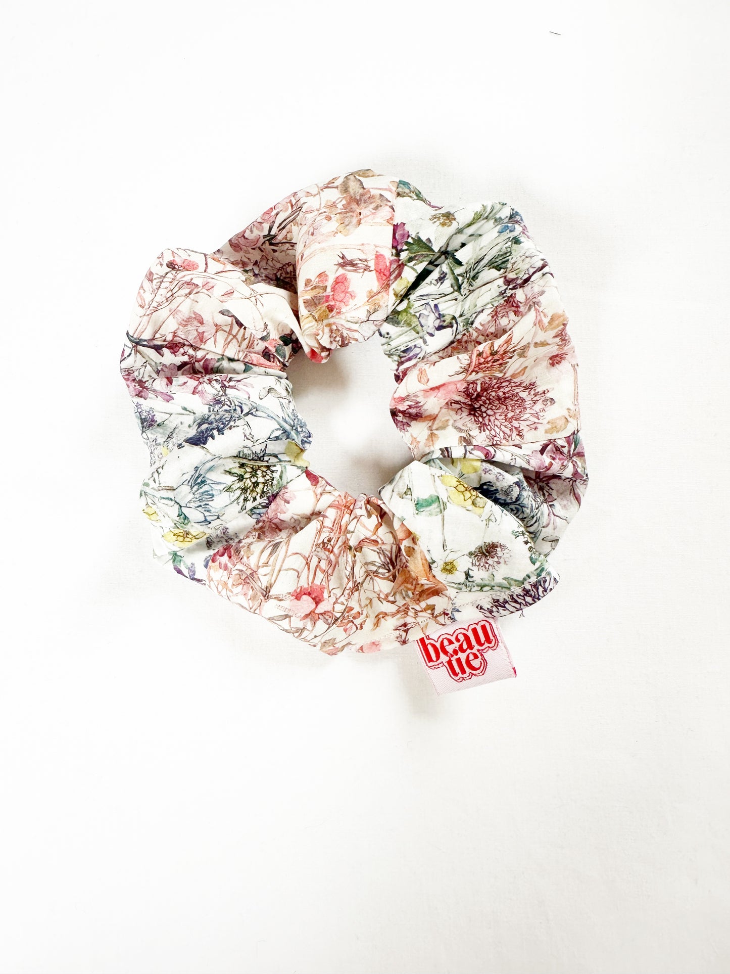Liberty OG (regular) scrunchie in wildflower patchwork