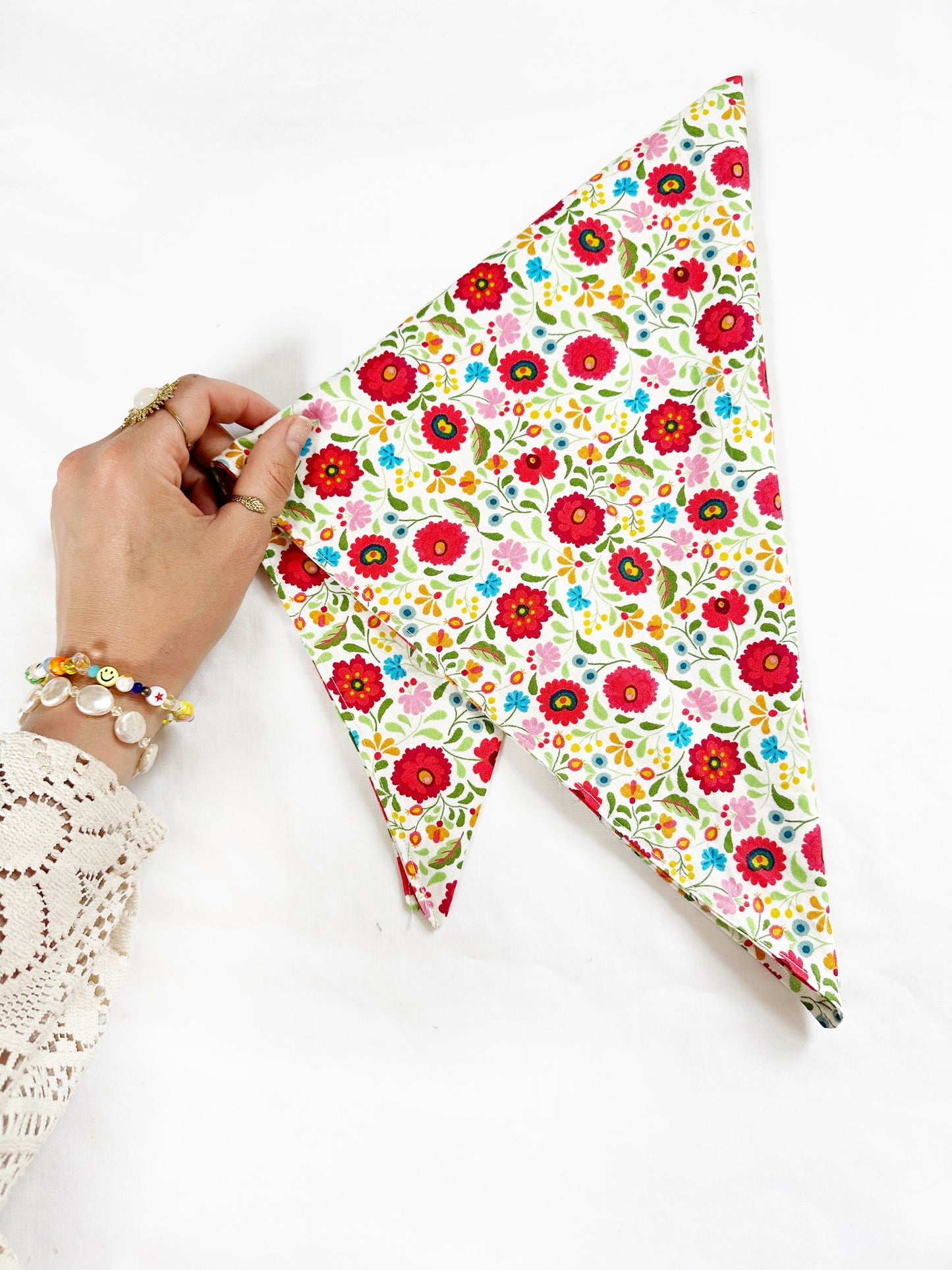 Bandana & neck scarf in multicolour floral