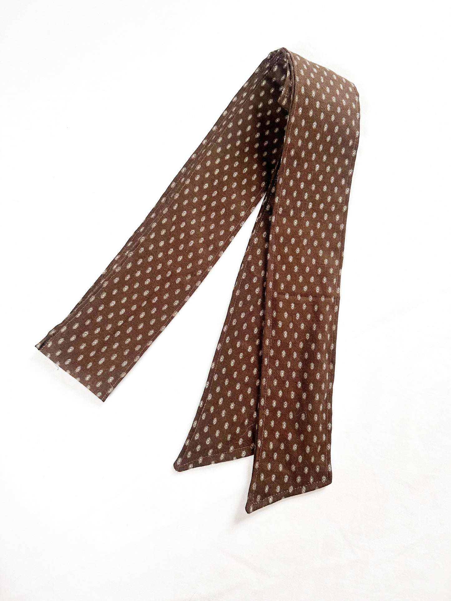 VersaTie hair & neck tie in vintage brown wool