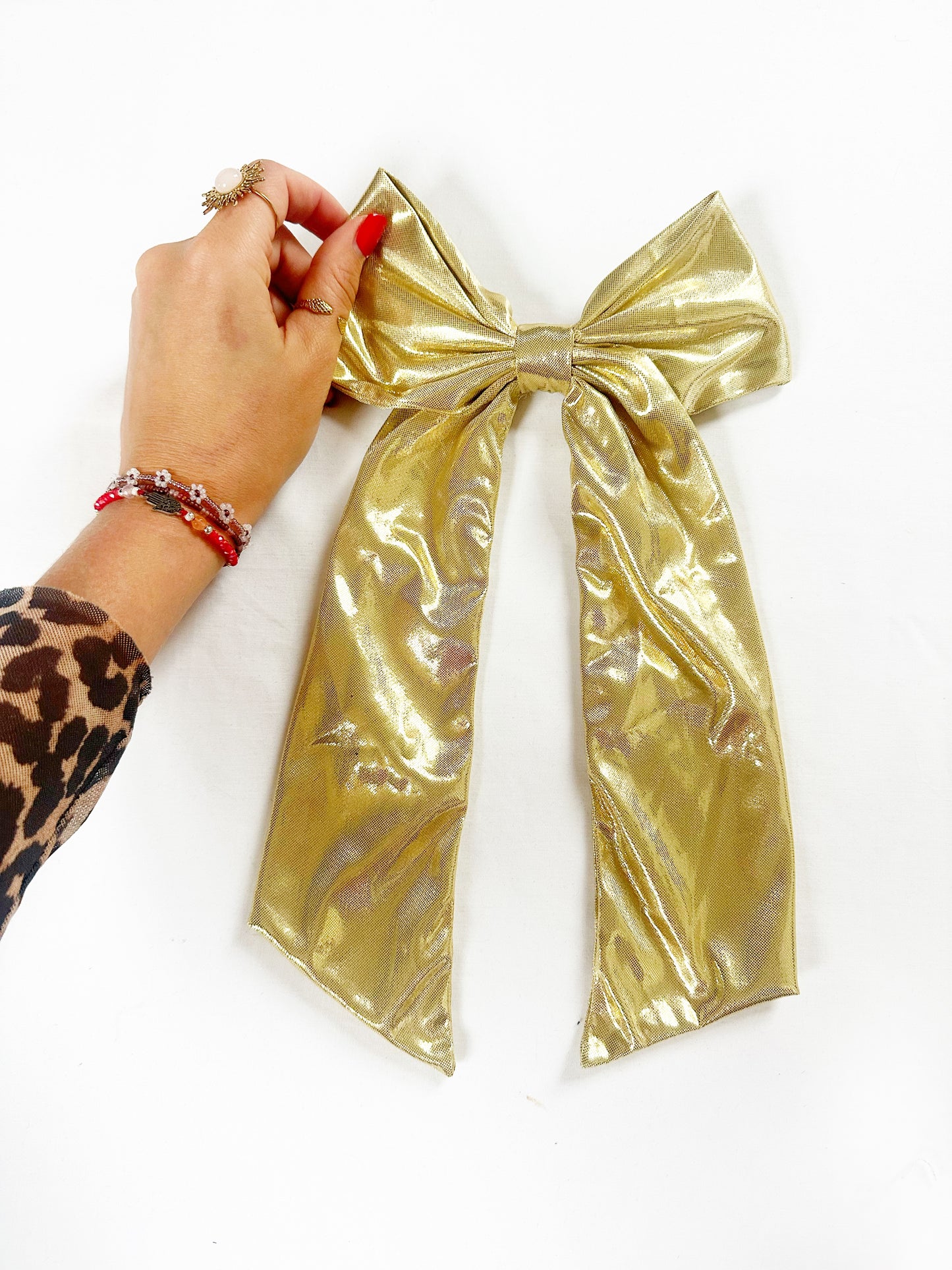 POWER Hair Bow in Gold