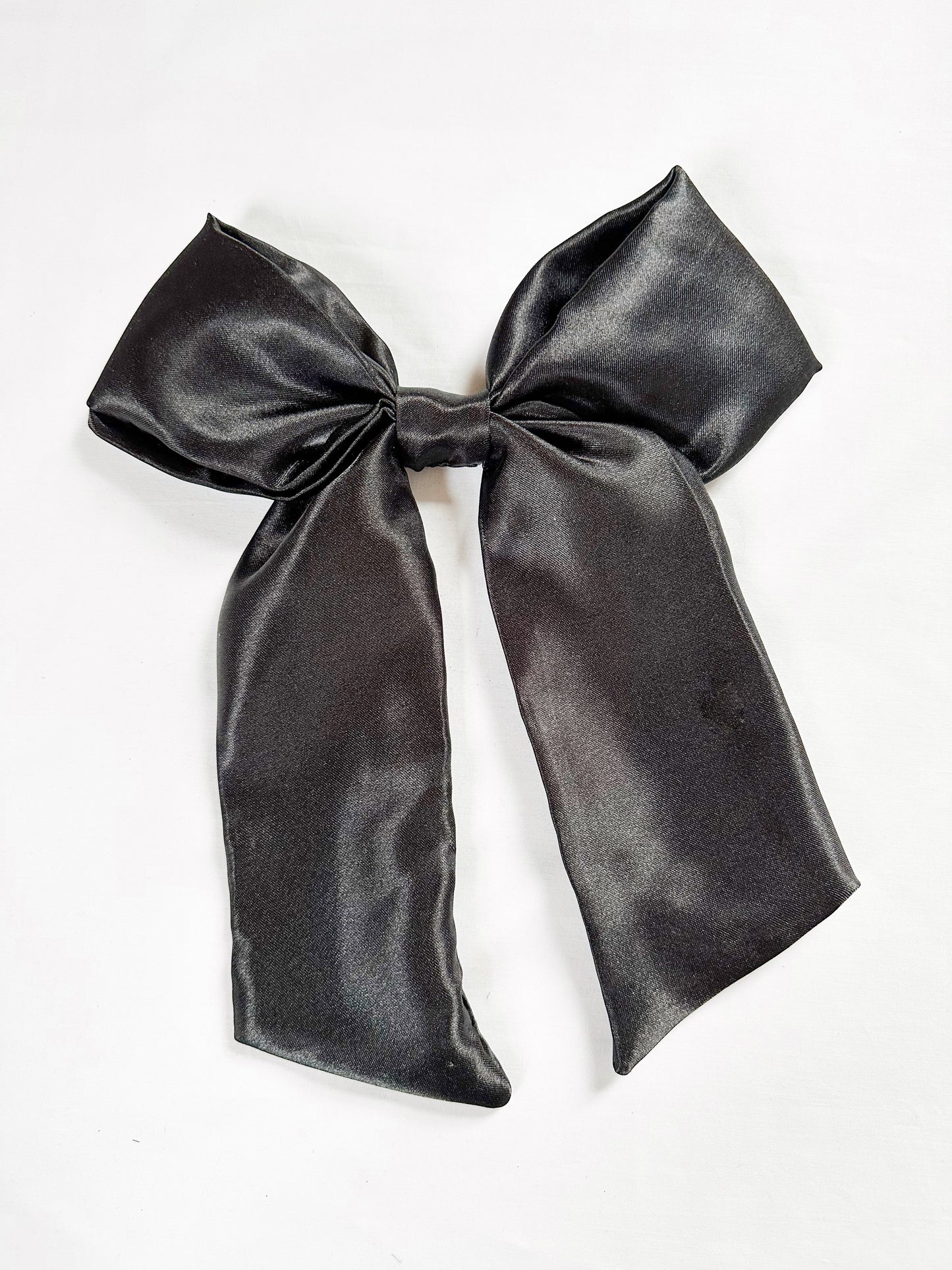 POWER Hair Bow in black silk