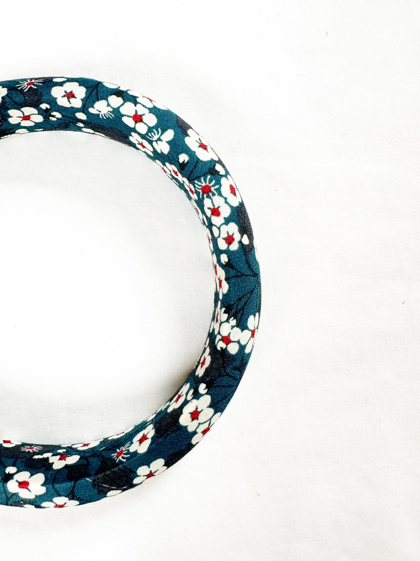 Liberty Classic Headband in Red white teal floral