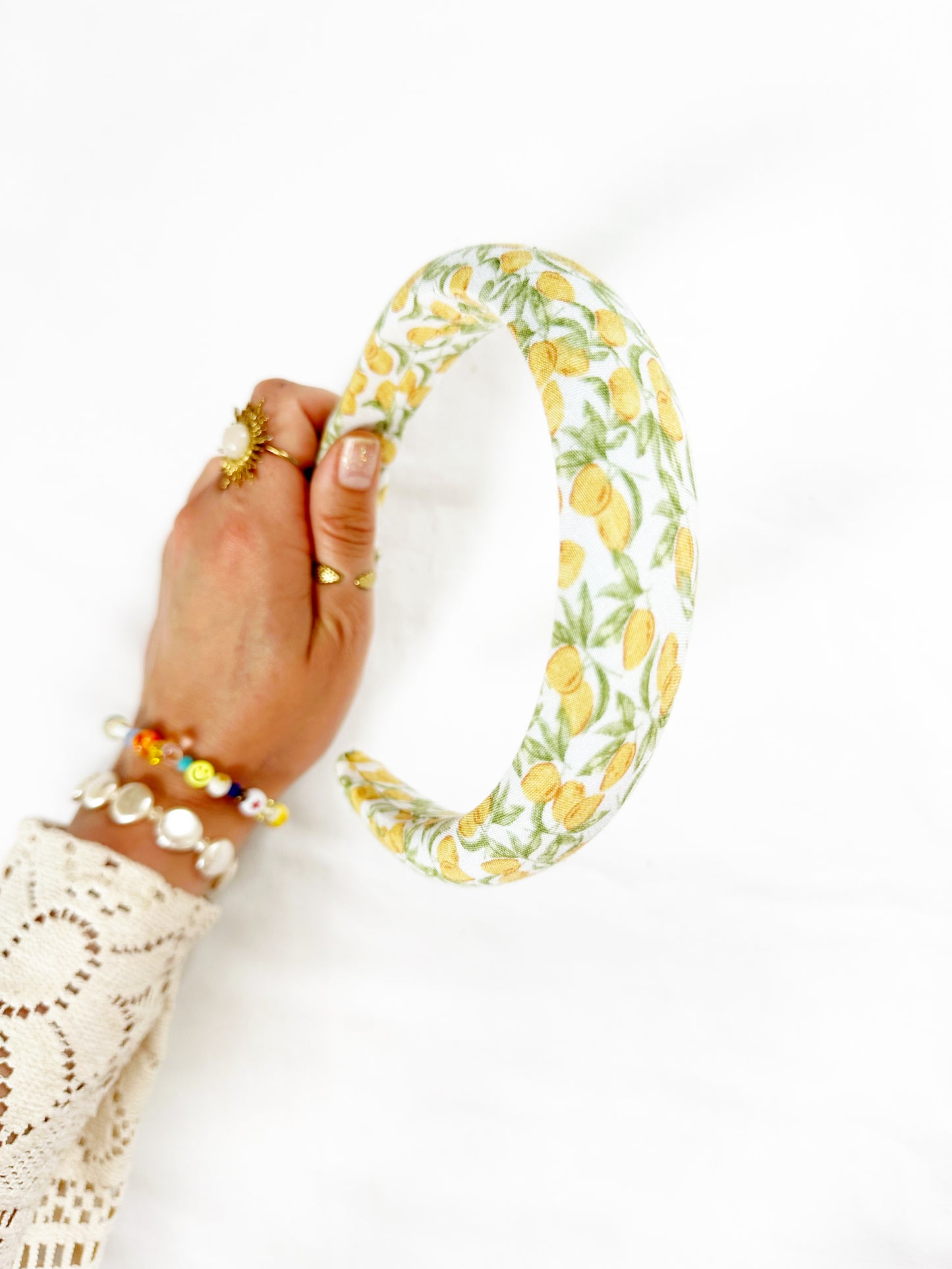 Classic Headband in lemon print