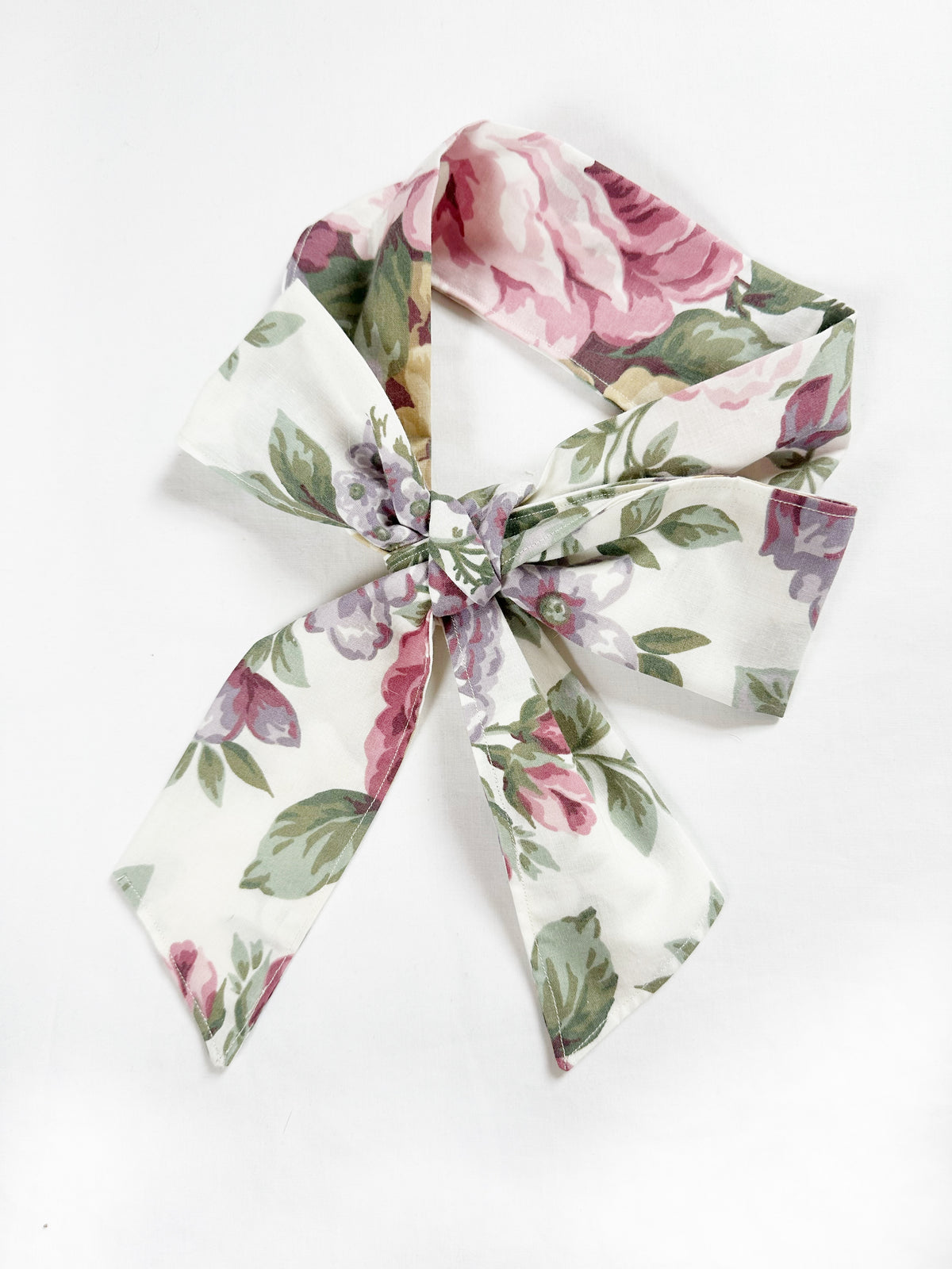 VersaTie hair & neck tie in vintage floral cotton