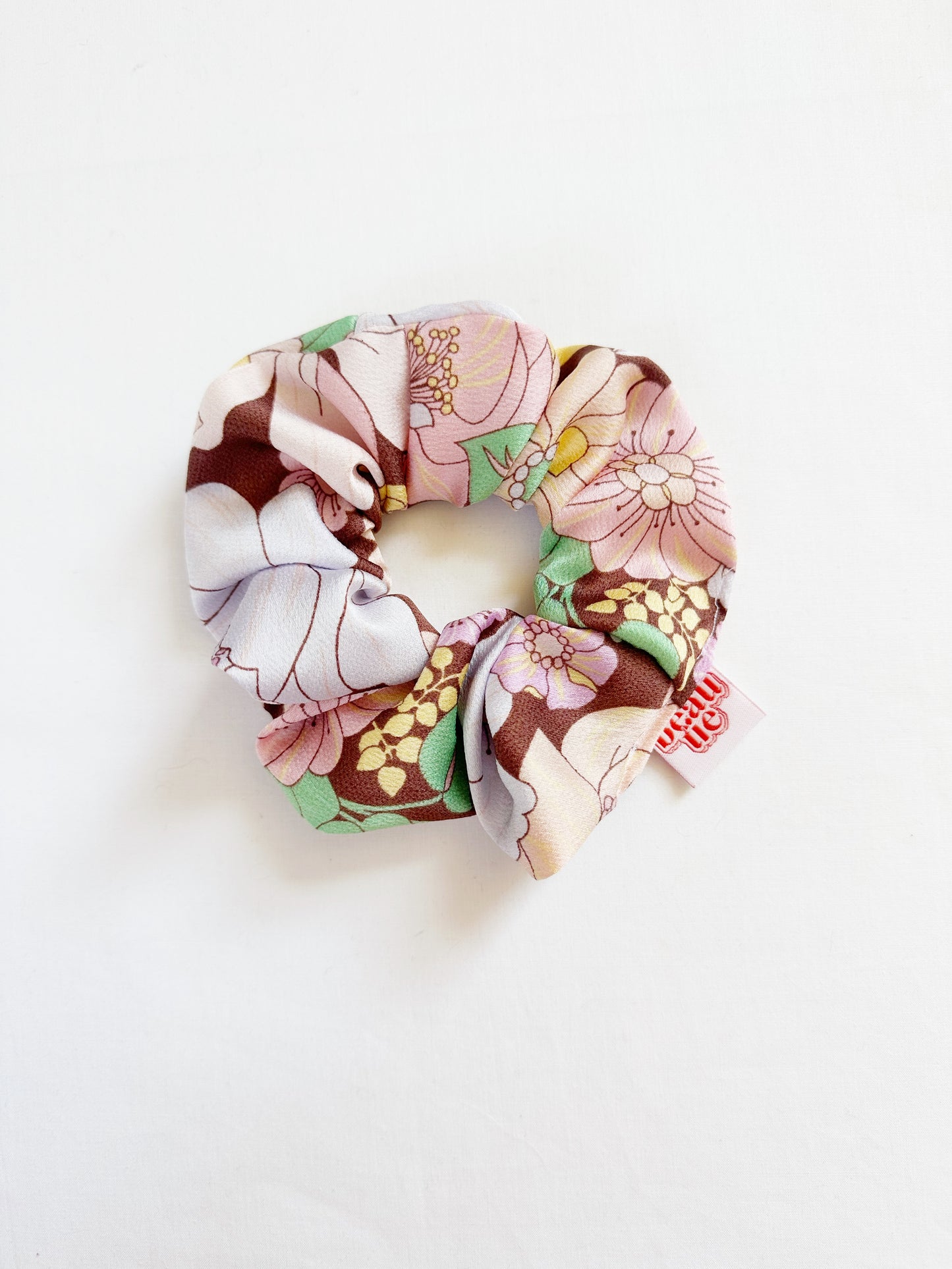 OG scrunchie in silky floral