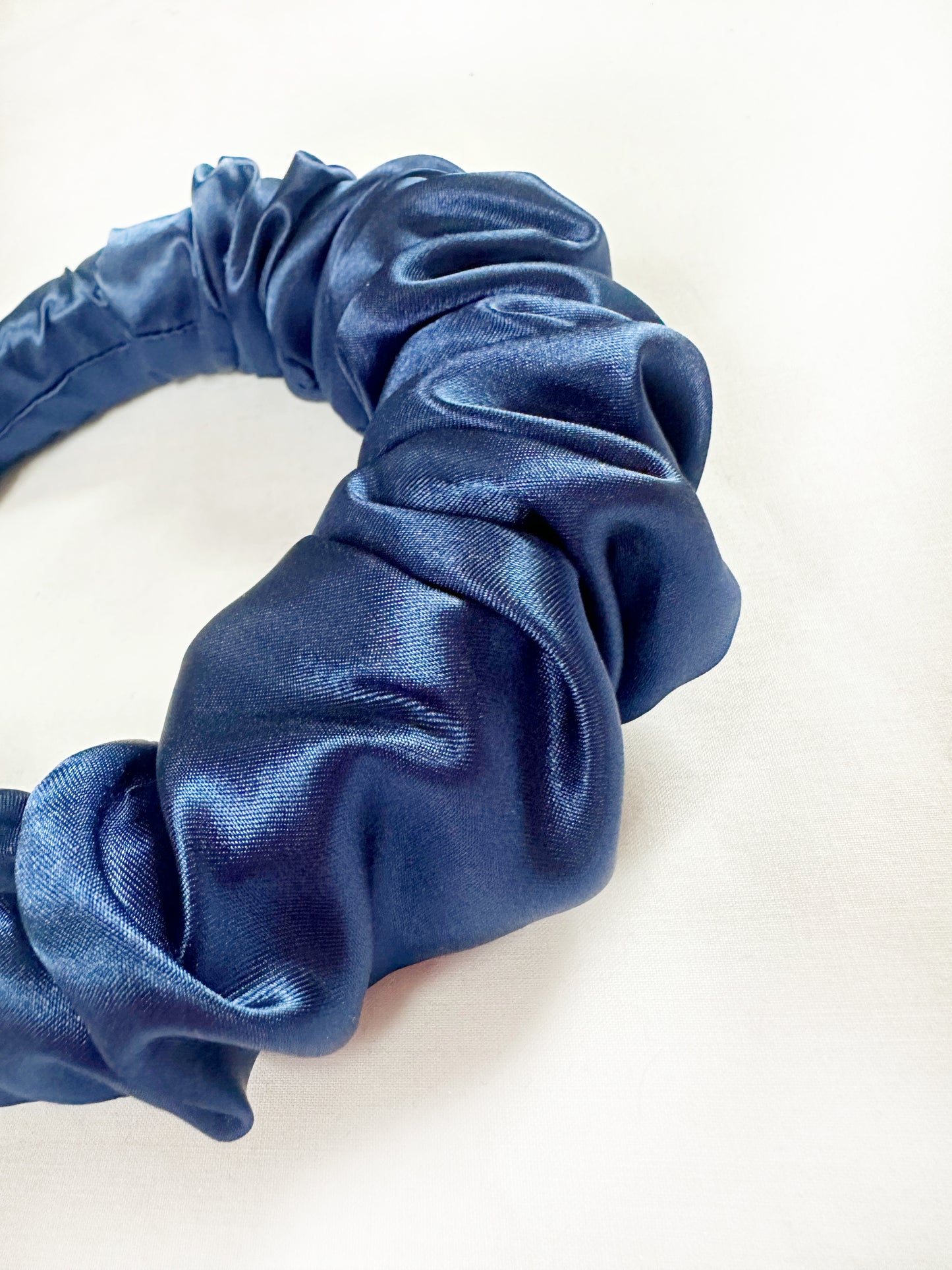 Ruffle Headband in royal blue