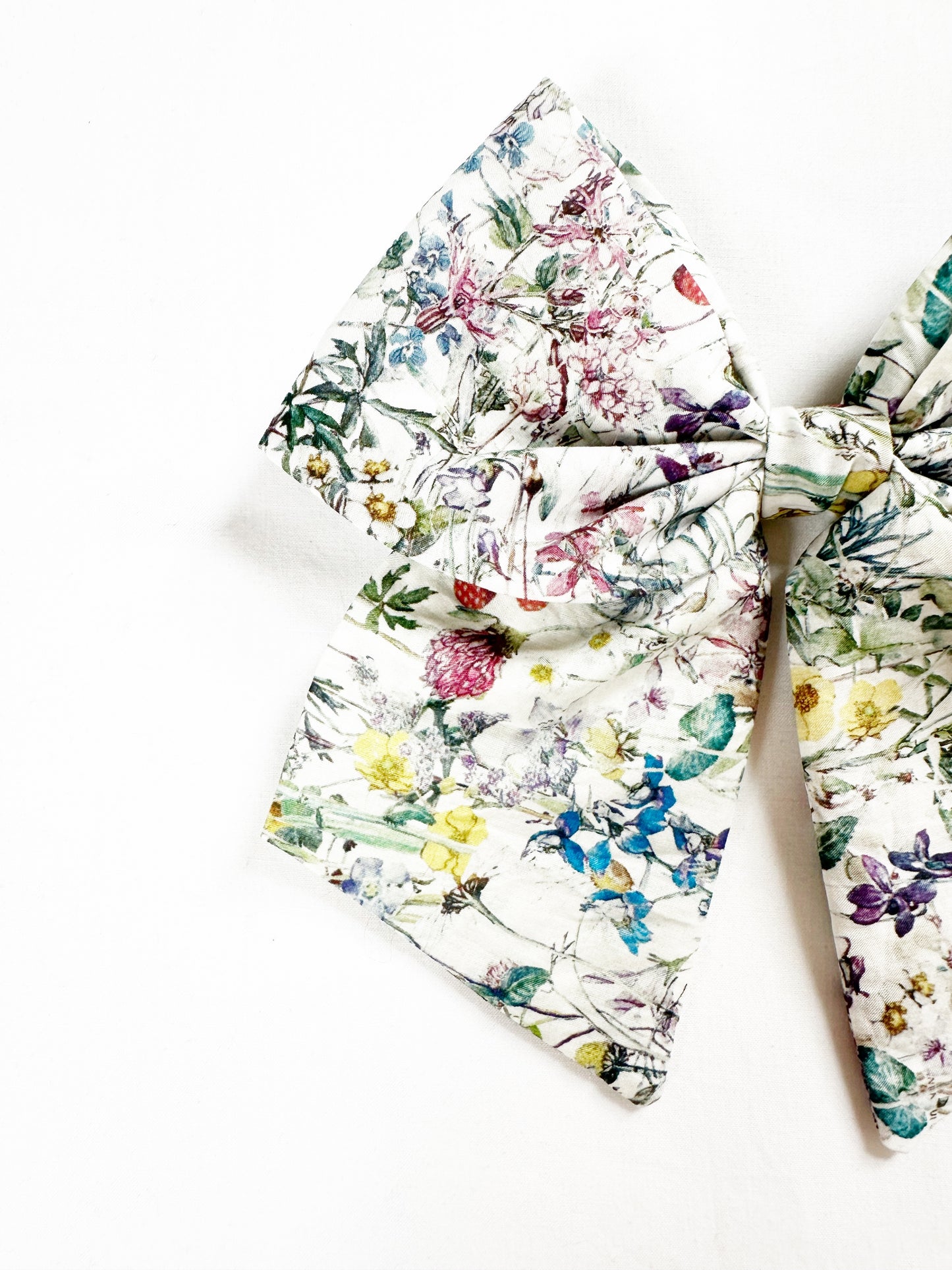 Liberty Beau hair bow in wildflower print