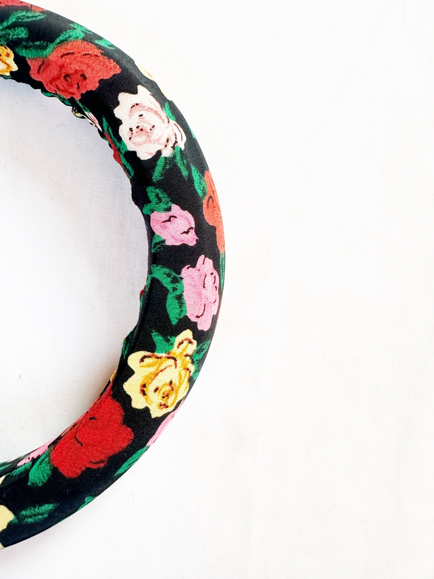 Padded Headband in rose print