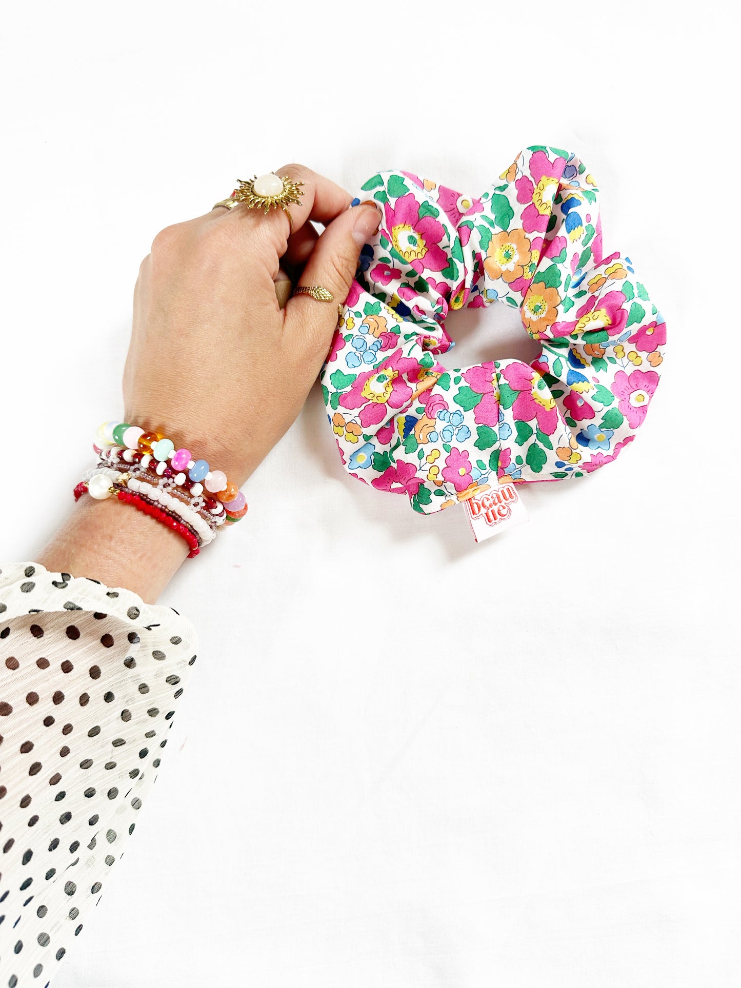 OG scrunchie in Liberty Betsy floral